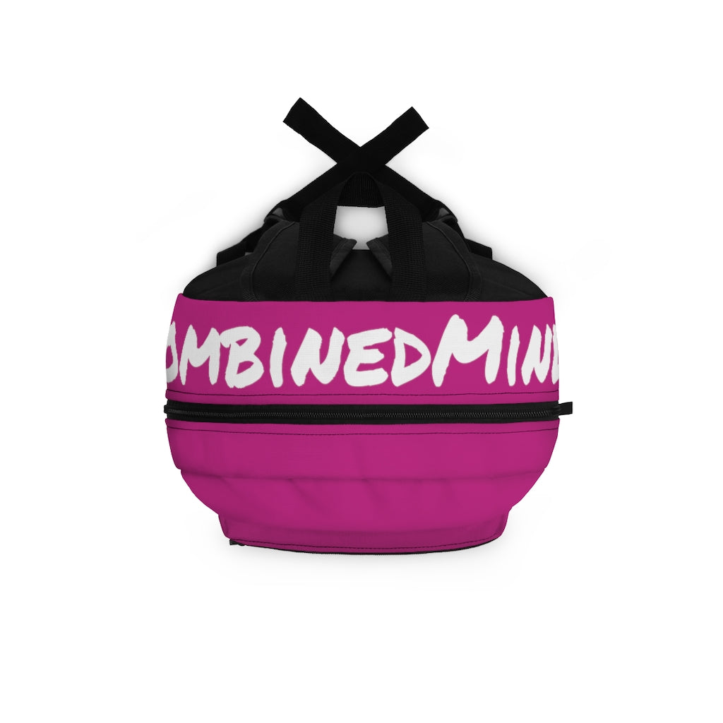 CombinedMinds Backpack - Pink White Logo
