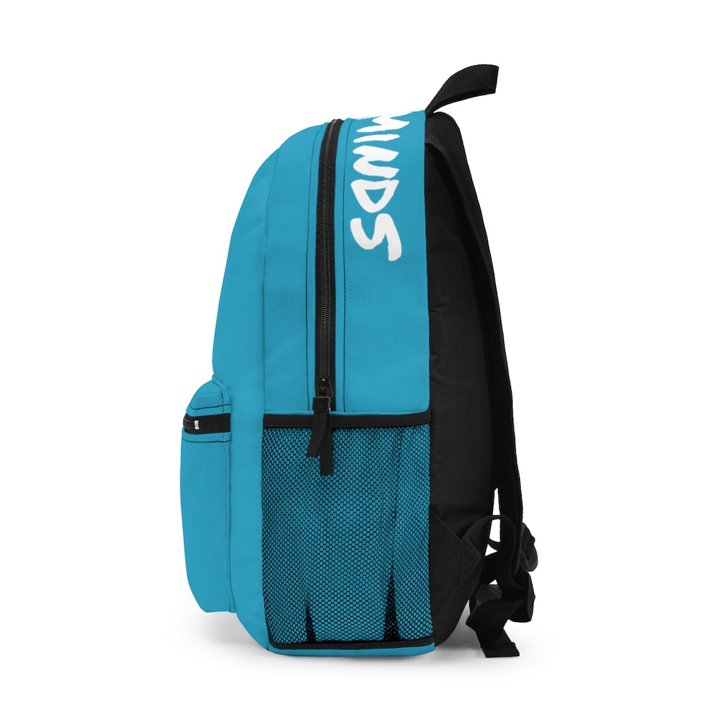 CombinedMinds Backpack - Turquoise White Logo