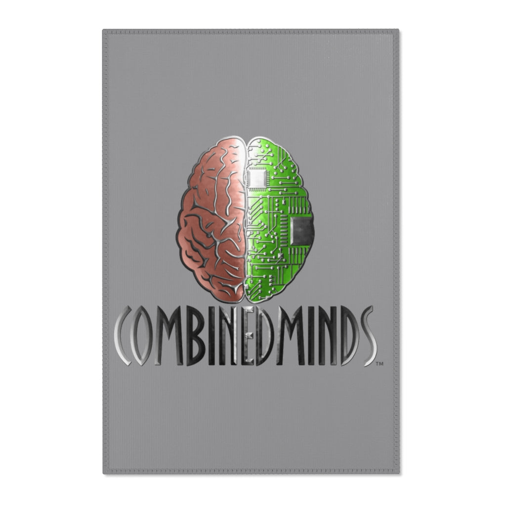 CombinedMinds Area Rugs - Color Logo Grey