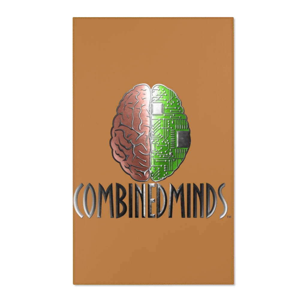 CombinedMinds Area Rugs - Color Logo Light Brown
