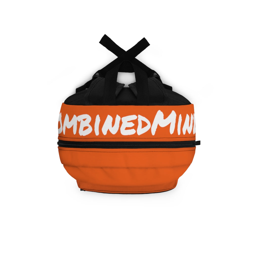 CombinedMinds Backpack - Orange White Logo