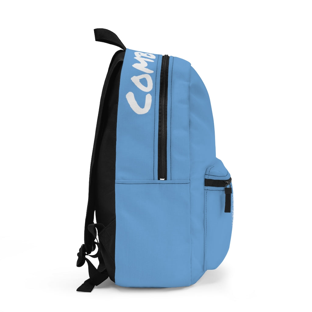 CombinedMinds Backpack - Light Blue White Logo