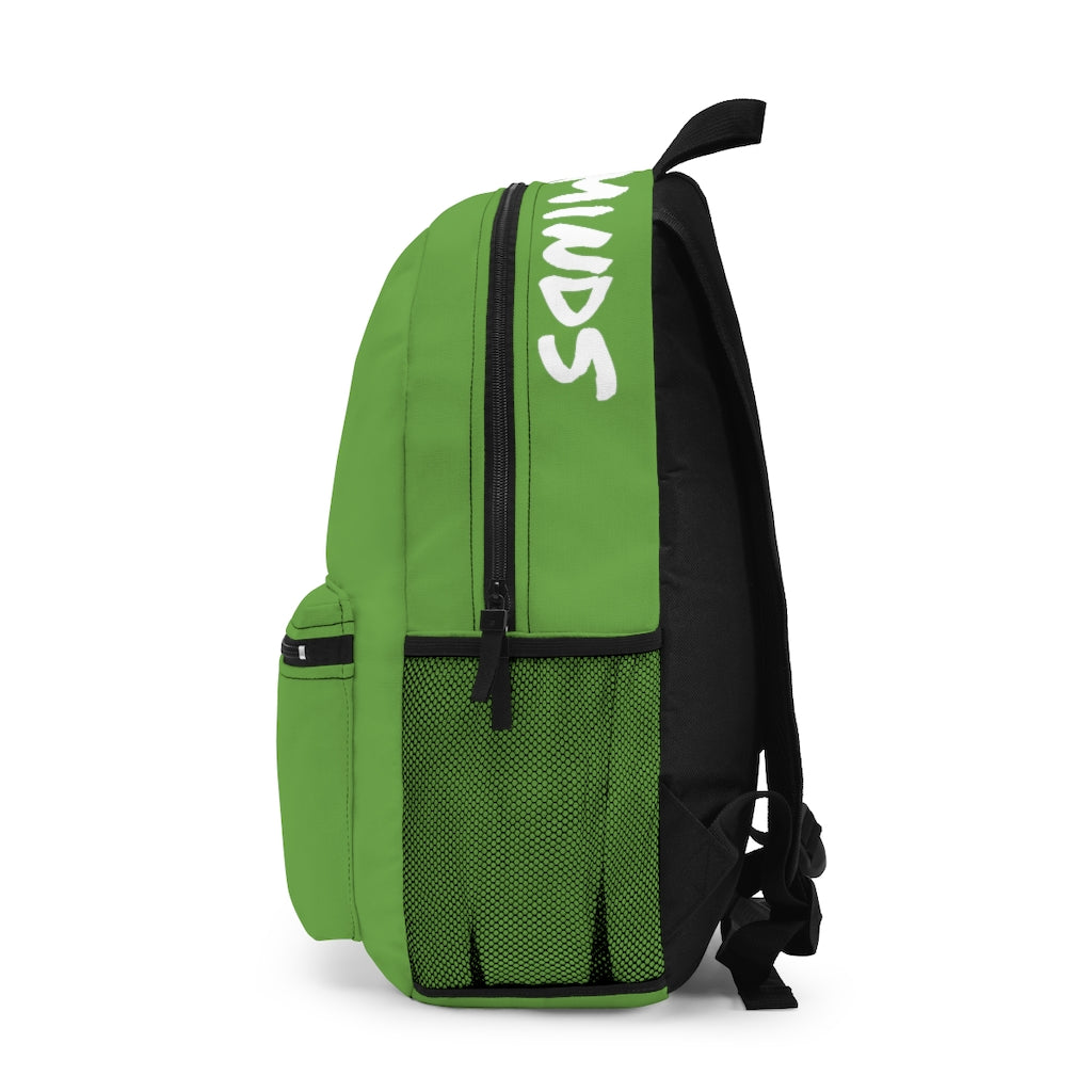 CombinedMinds Backpack - Green White Logo