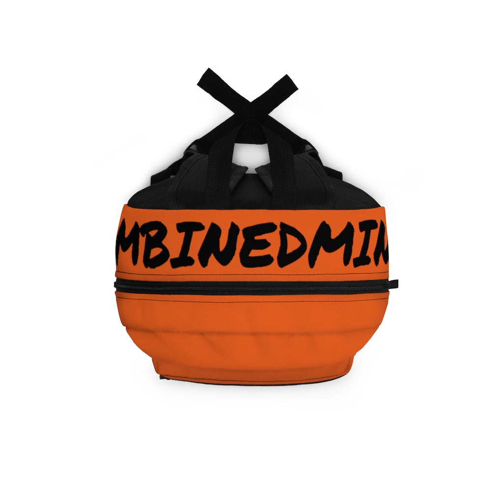 CombinedMinds Backpack - Orange Black Logo