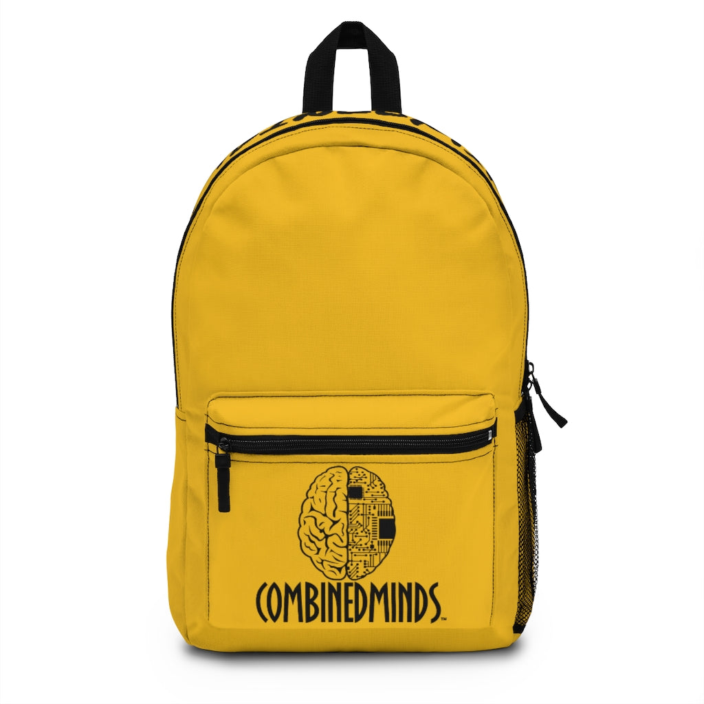 CombinedMinds Backpack - Yellow Black Logo