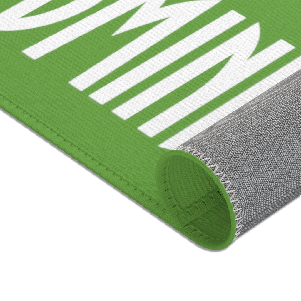 CombinedMinds Area Rugs - White Logo Green