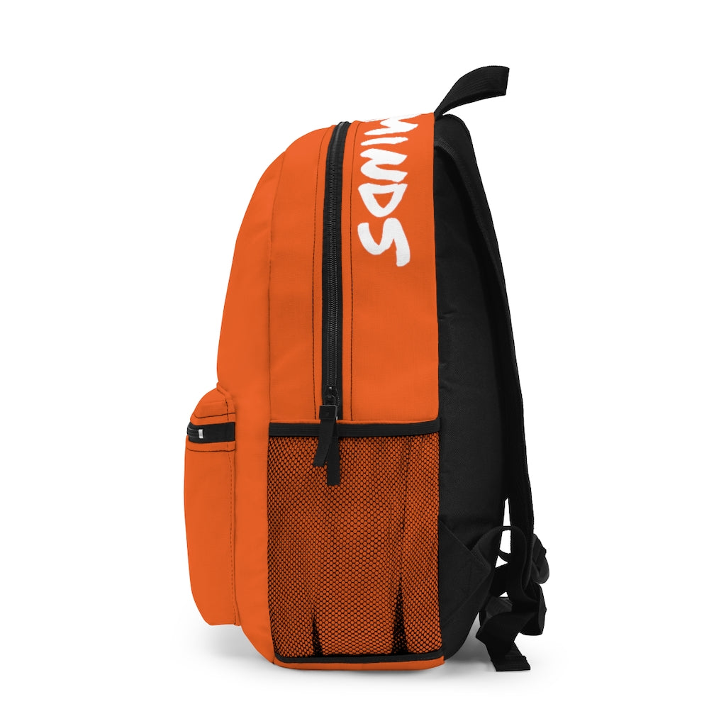 CombinedMinds Backpack - Orange White Logo