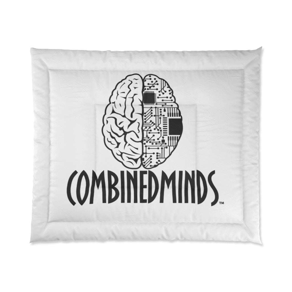 CombinedMinds Comforter - Blk Logo