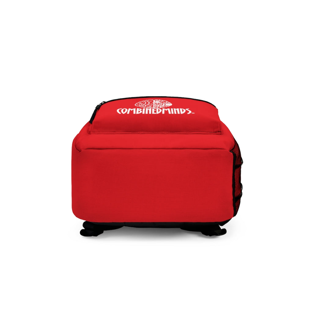 CombinedMinds Backpack - Red White Logo