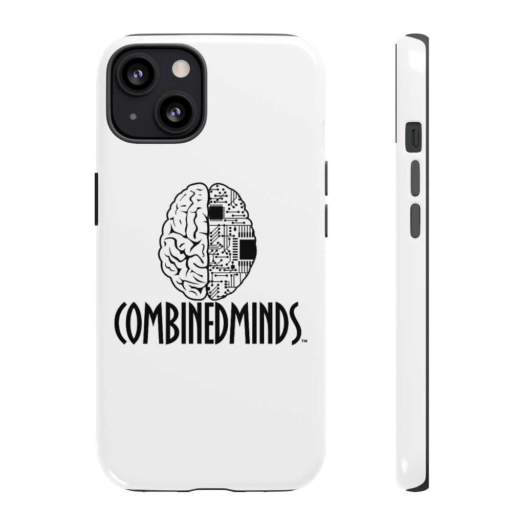 CombinedMinds Cell Phone Case - White Black Logo  CombinedMinds Apparel