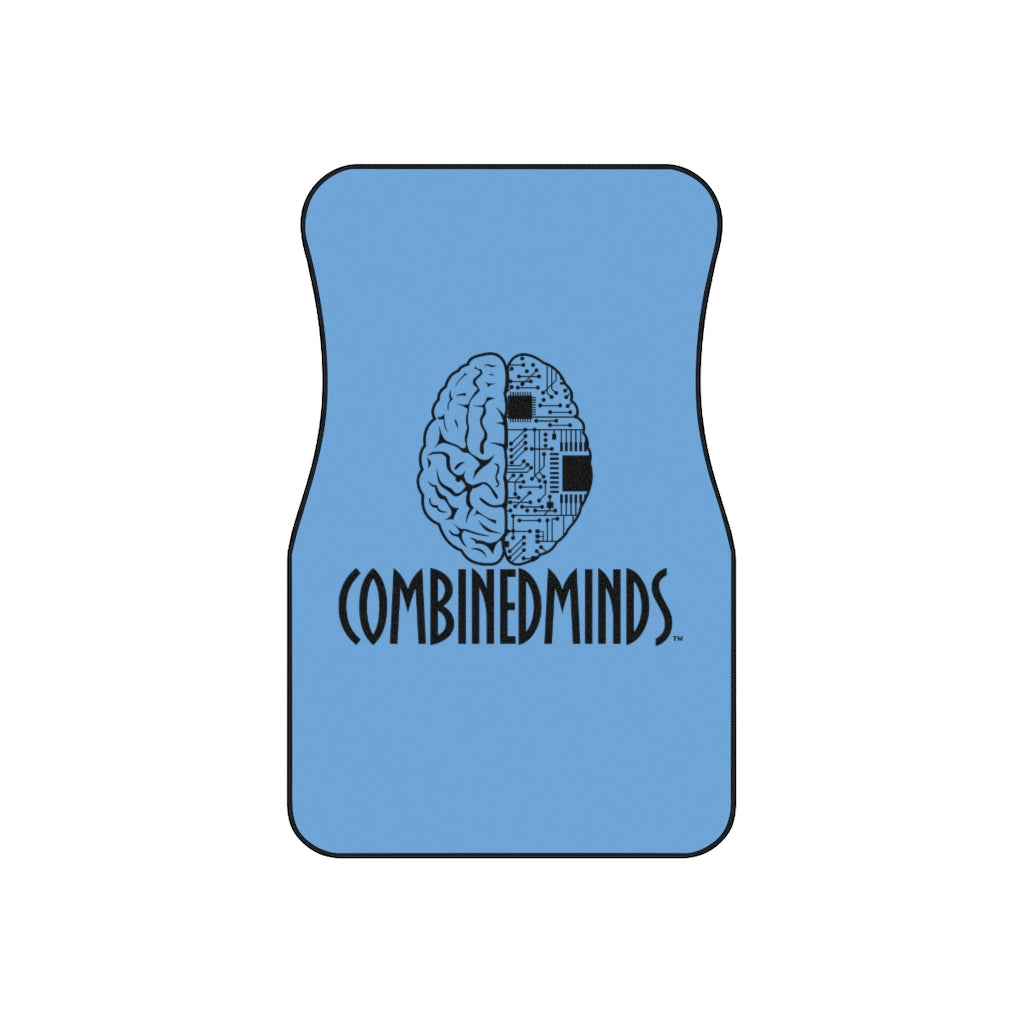 CombinedMinds Car Mats (Set of 4) - Light Blue/Black