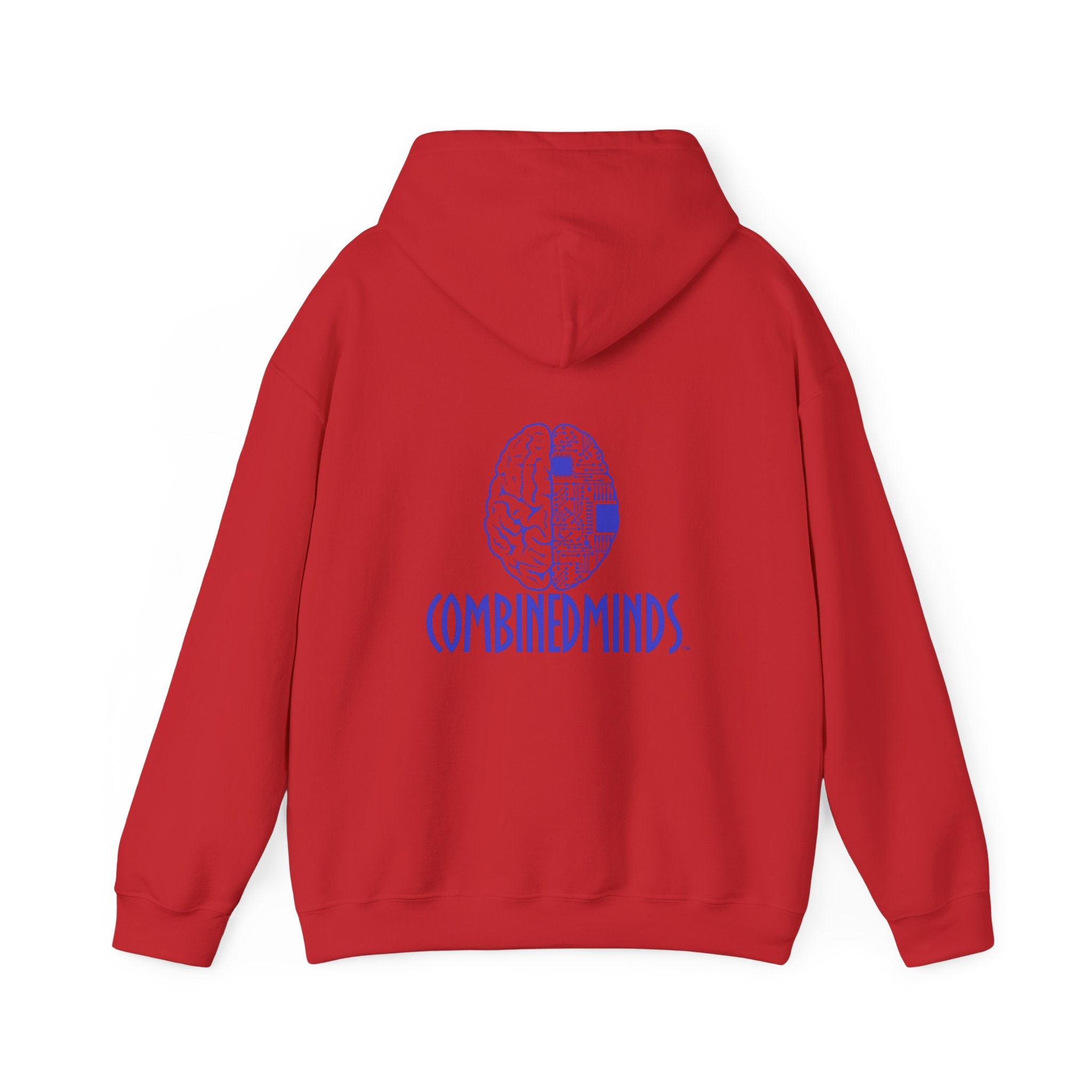 CombinedMinds Unisex Heavy Blend Hooded Sweatshirt-Royal Logo