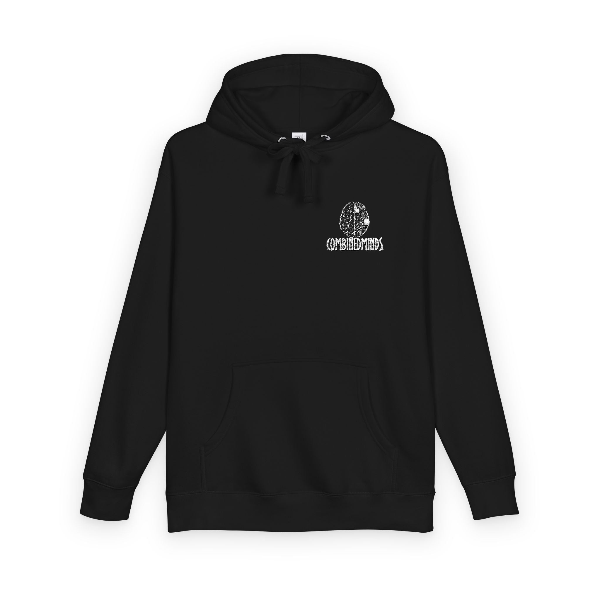 CombinedMinds Unisex Fleece Hoodie - (Embroidery) White Logo