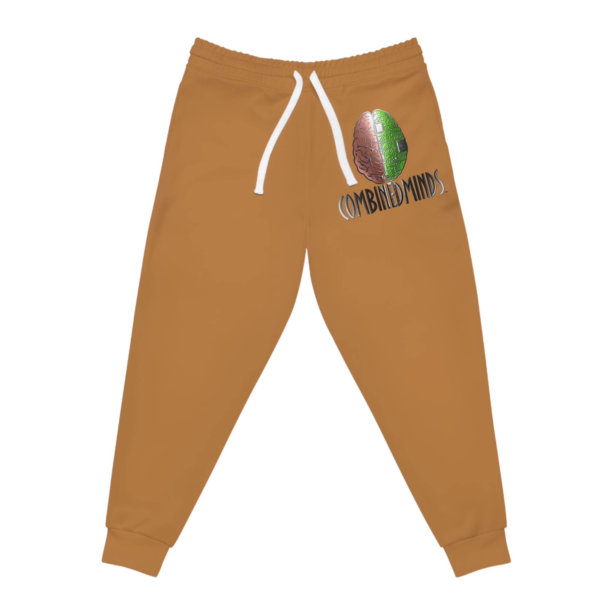 CombinedMinds Athletic Joggers Light Brown/Color Logo