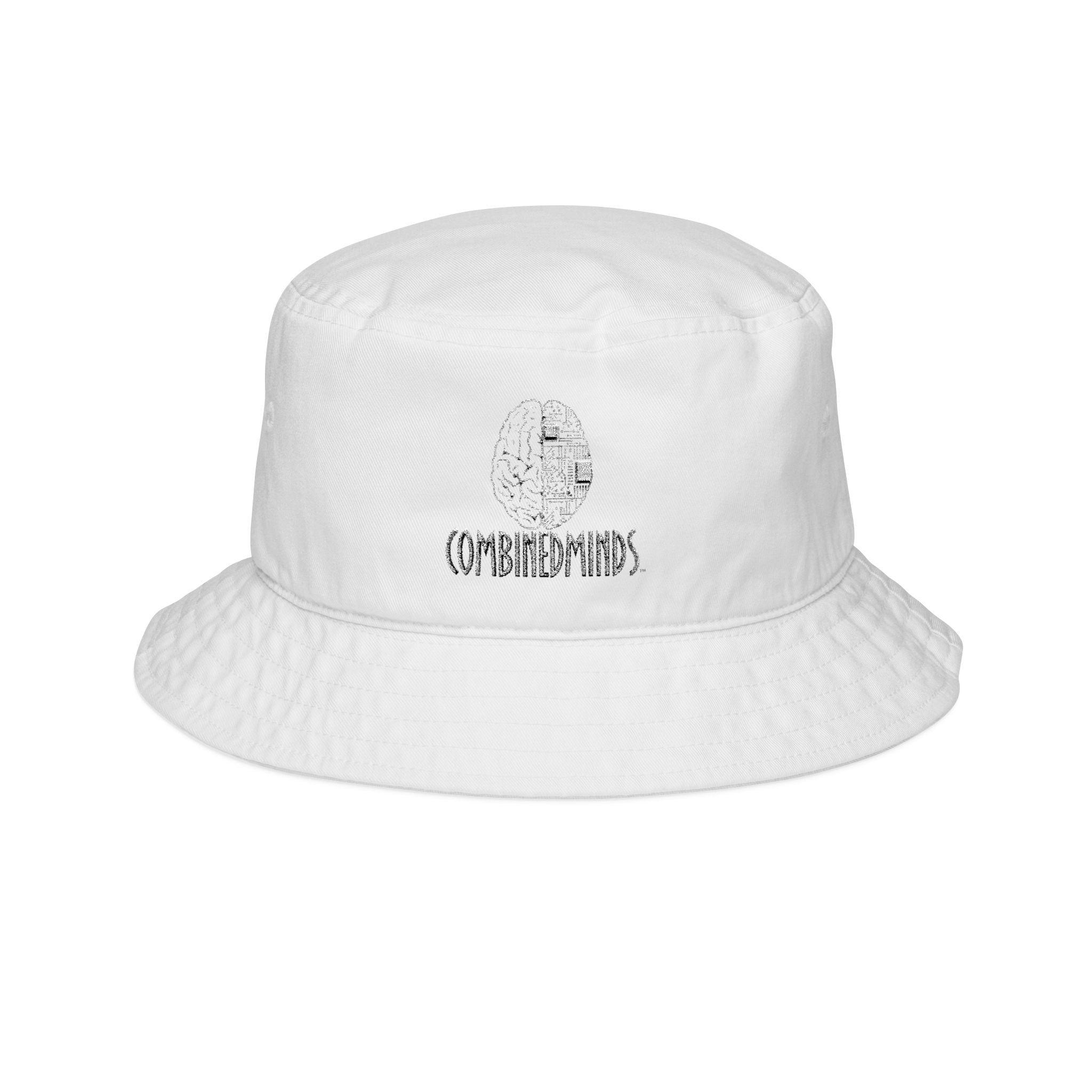 CombinedMinds Bucket Hat (Embroidery) White Logo