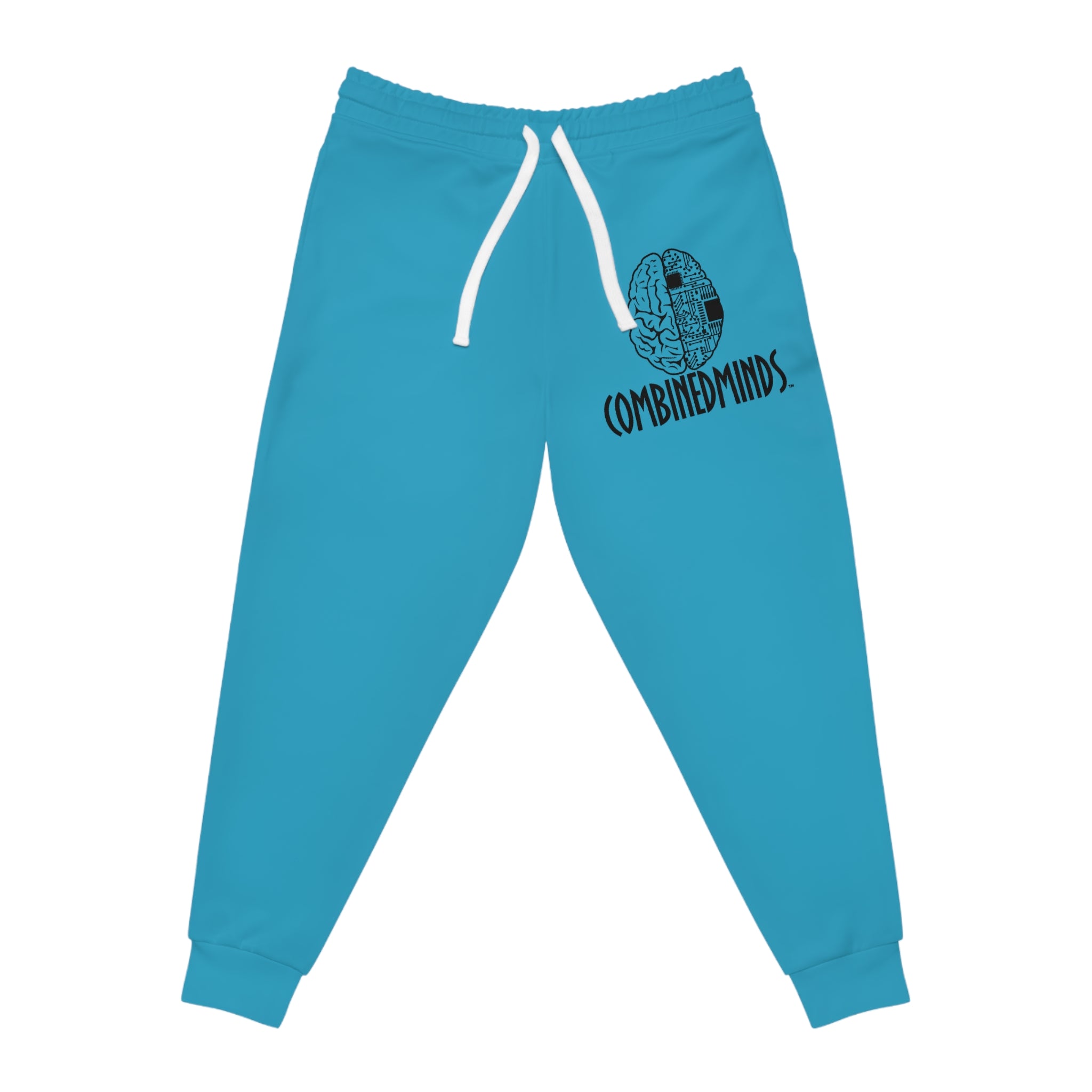 CombinedMinds Athletic Joggers Turquoise/Black Logo