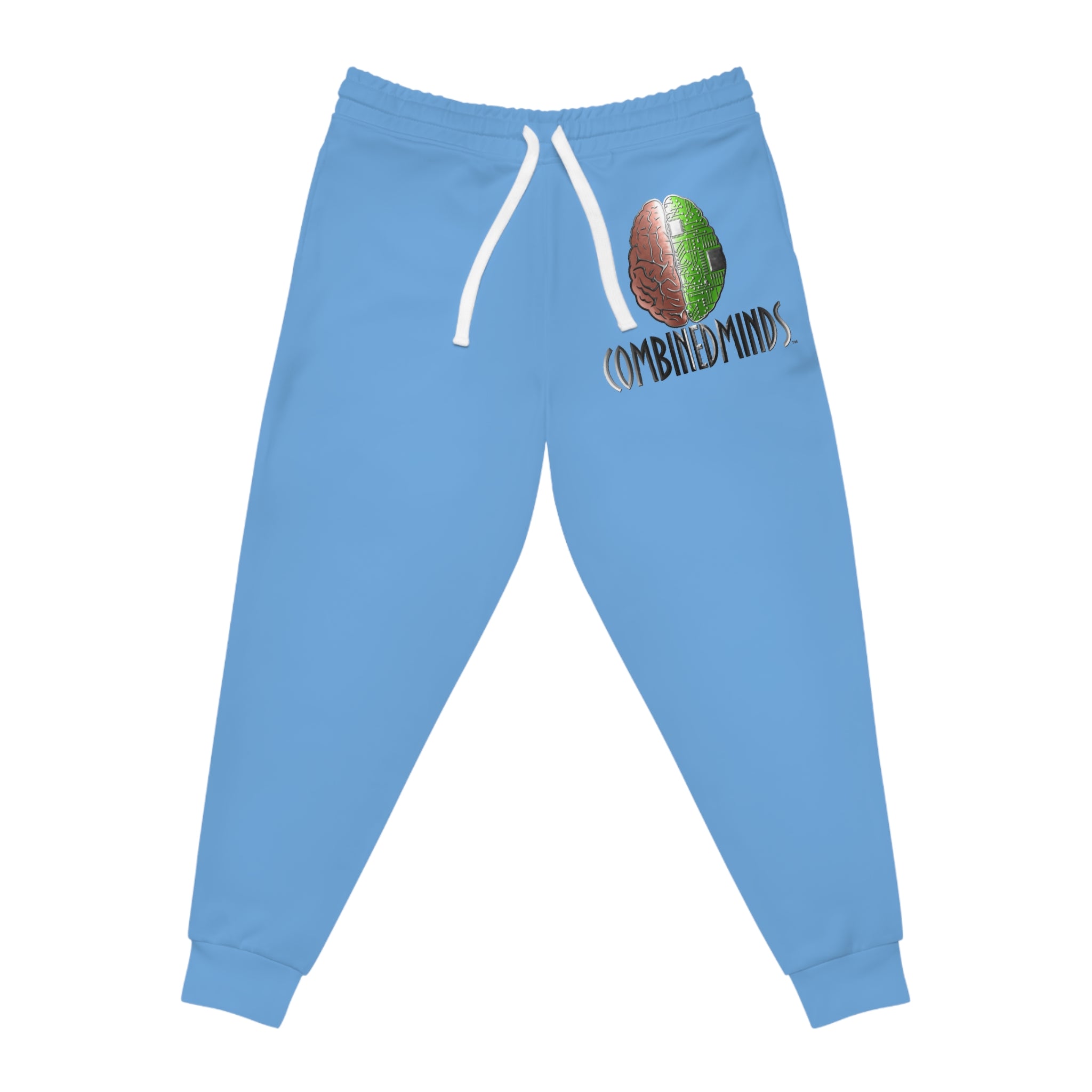 CombinedMinds Athletic Joggers Light blue /Color Logo