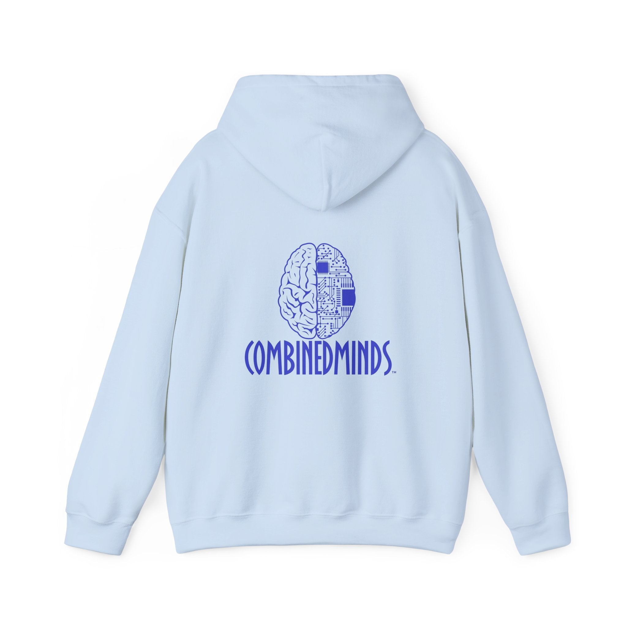 CombinedMinds Unisex Heavy Blend Hooded Sweatshirt-Royal Logo