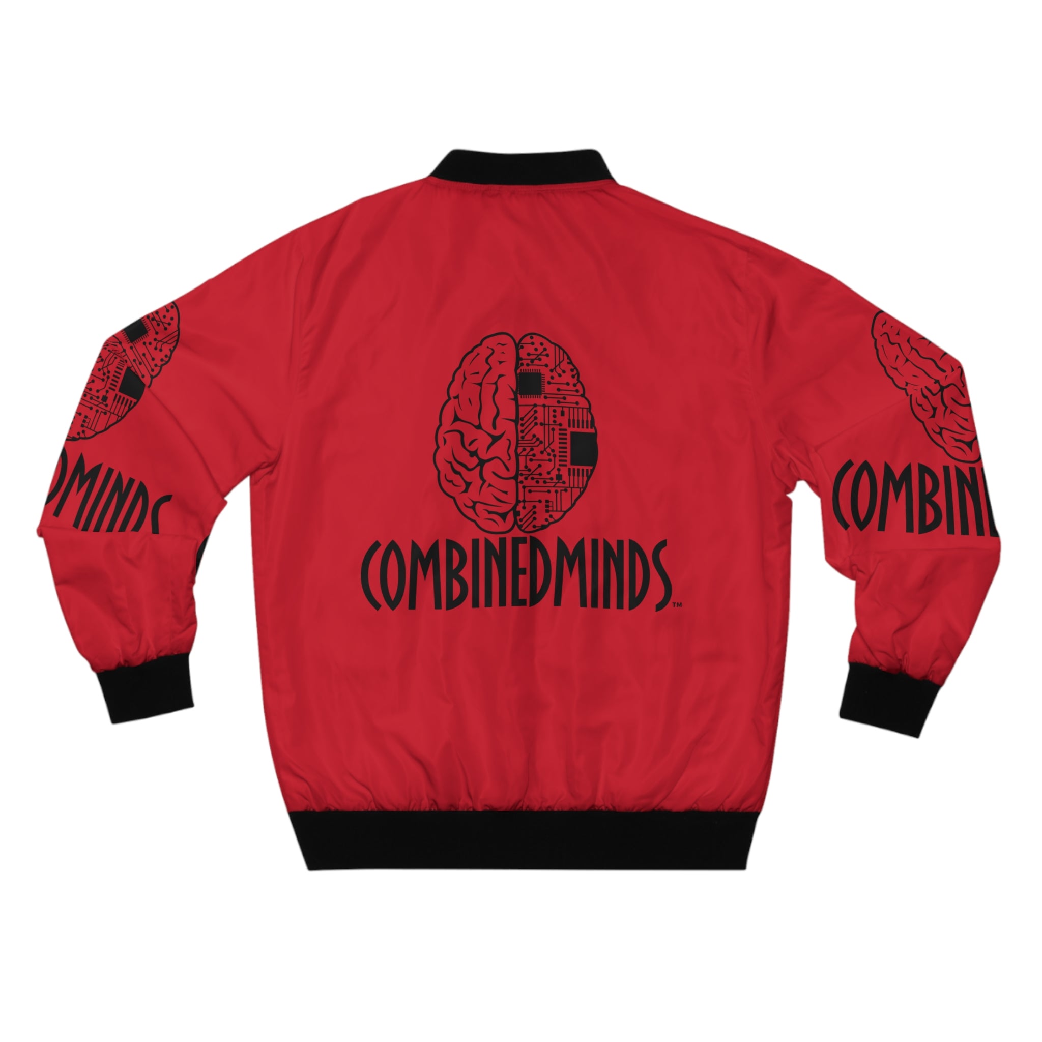 CombinedMinds Bomber Jacket - Red/Black Logo