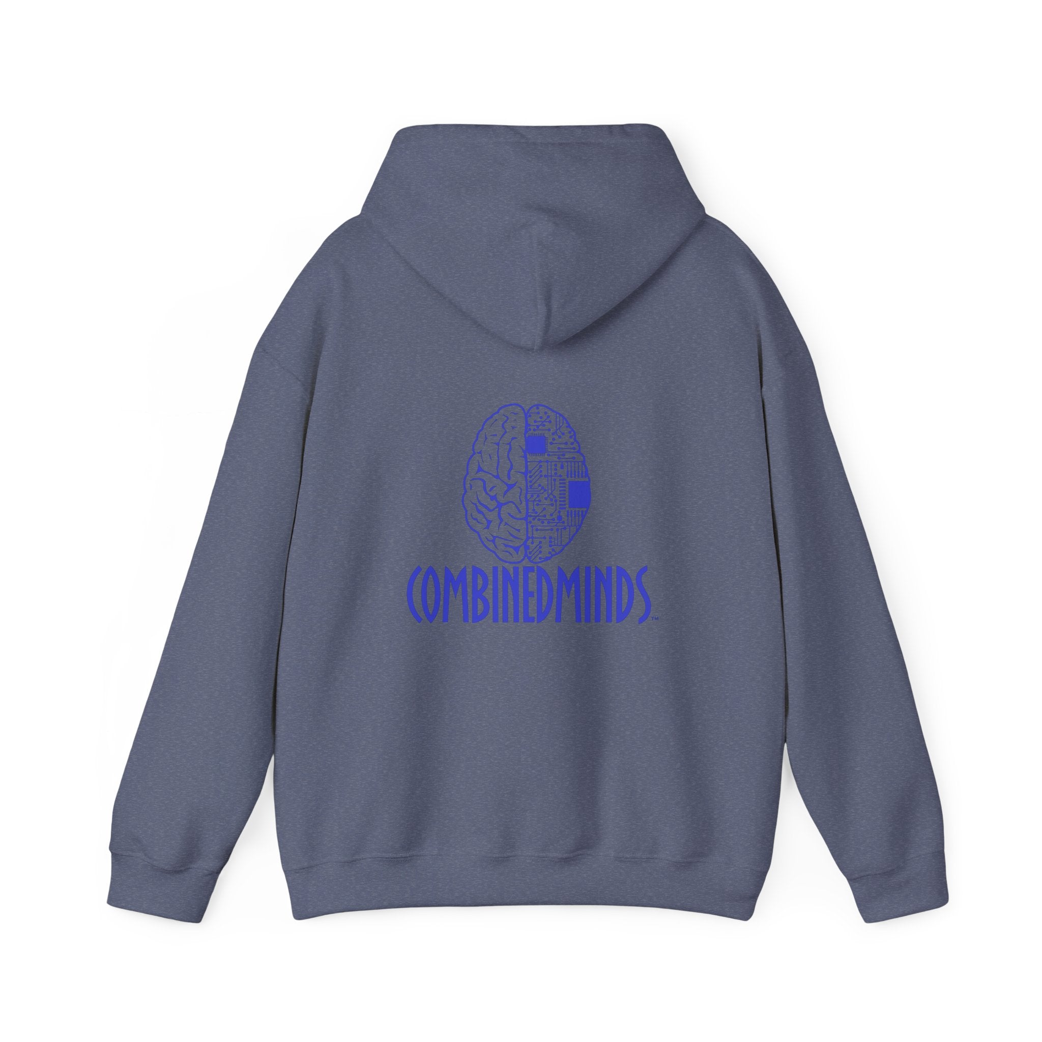 CombinedMinds Unisex Heavy Blend Hooded Sweatshirt-Royal Logo