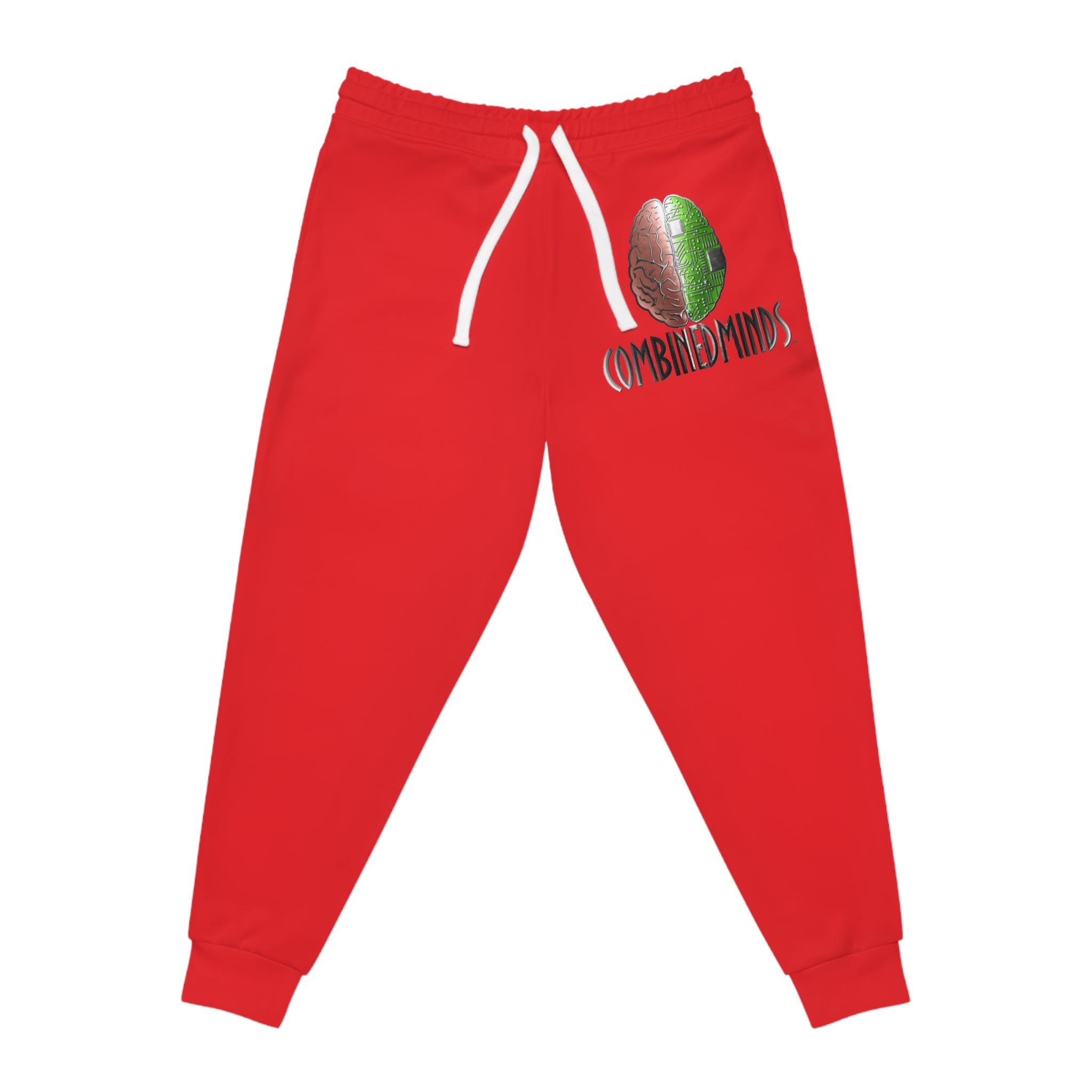 CombinedMinds Athletic Joggers Red/Color Logo