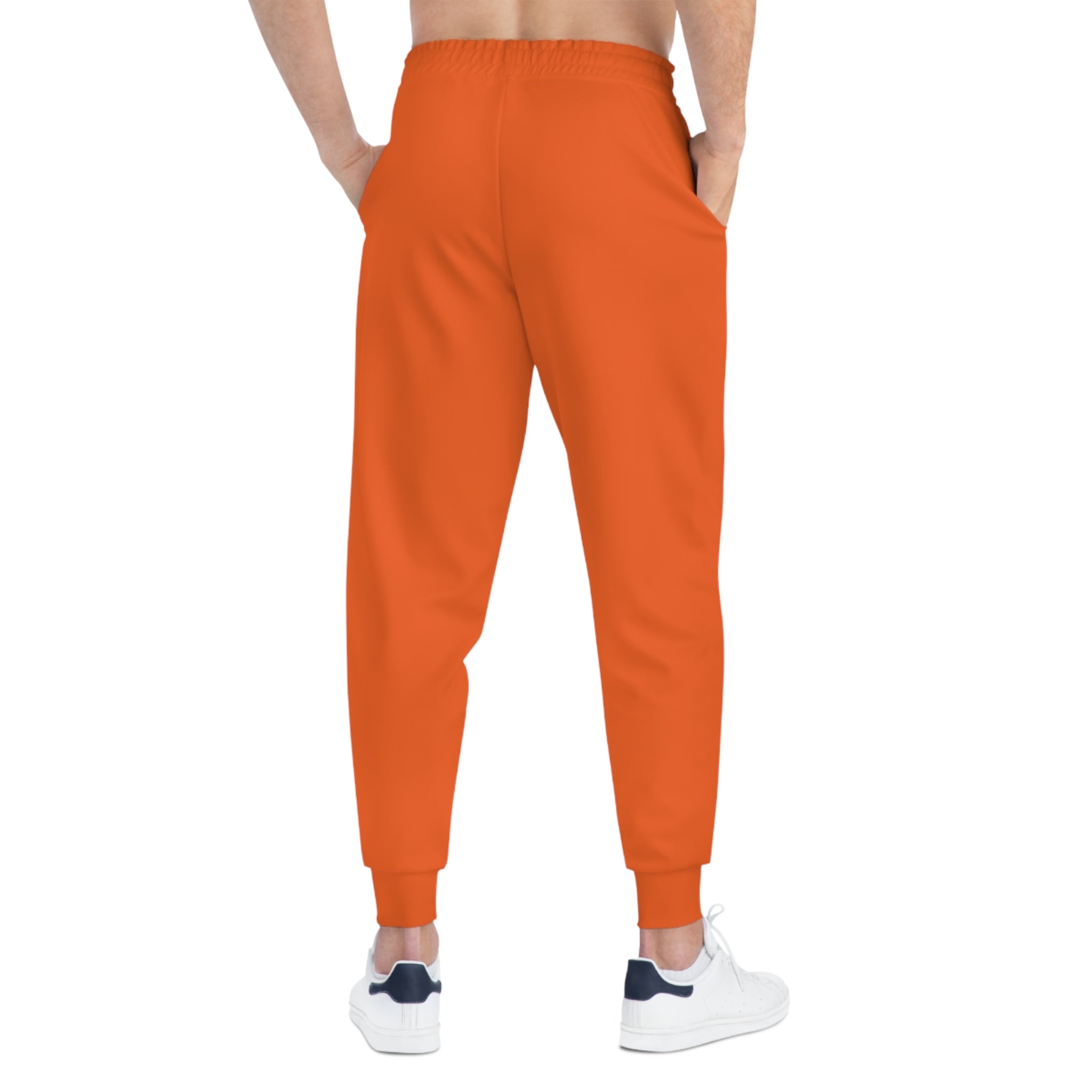 CombinedMinds Athletic Joggers Orange/Black Logo