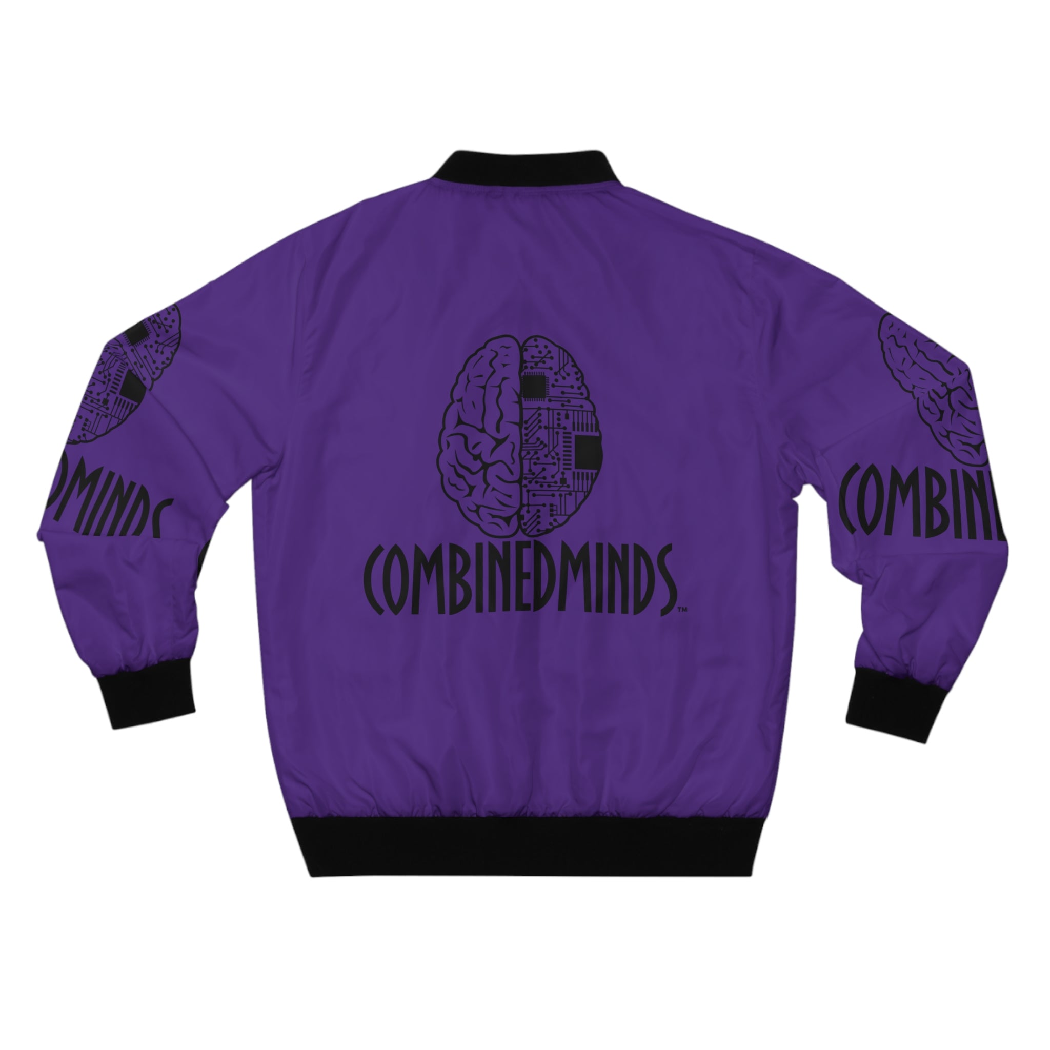 CombinedMinds Bomber Jacket - Purple/Black Logo