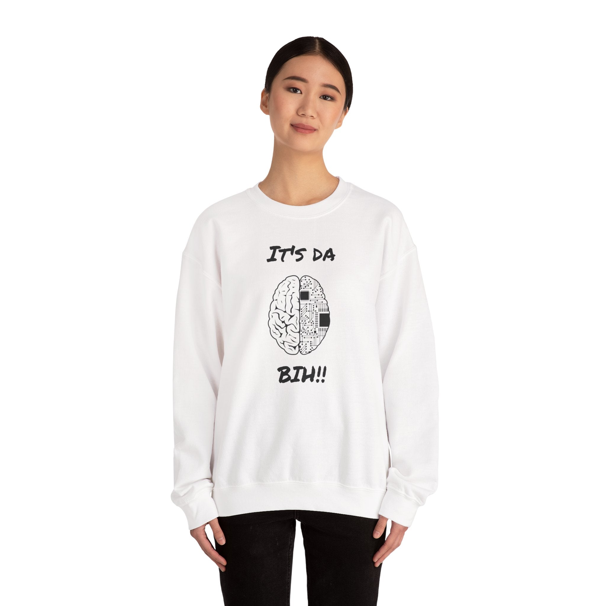 It's Da Brain Unisex Sweatshirt - Black