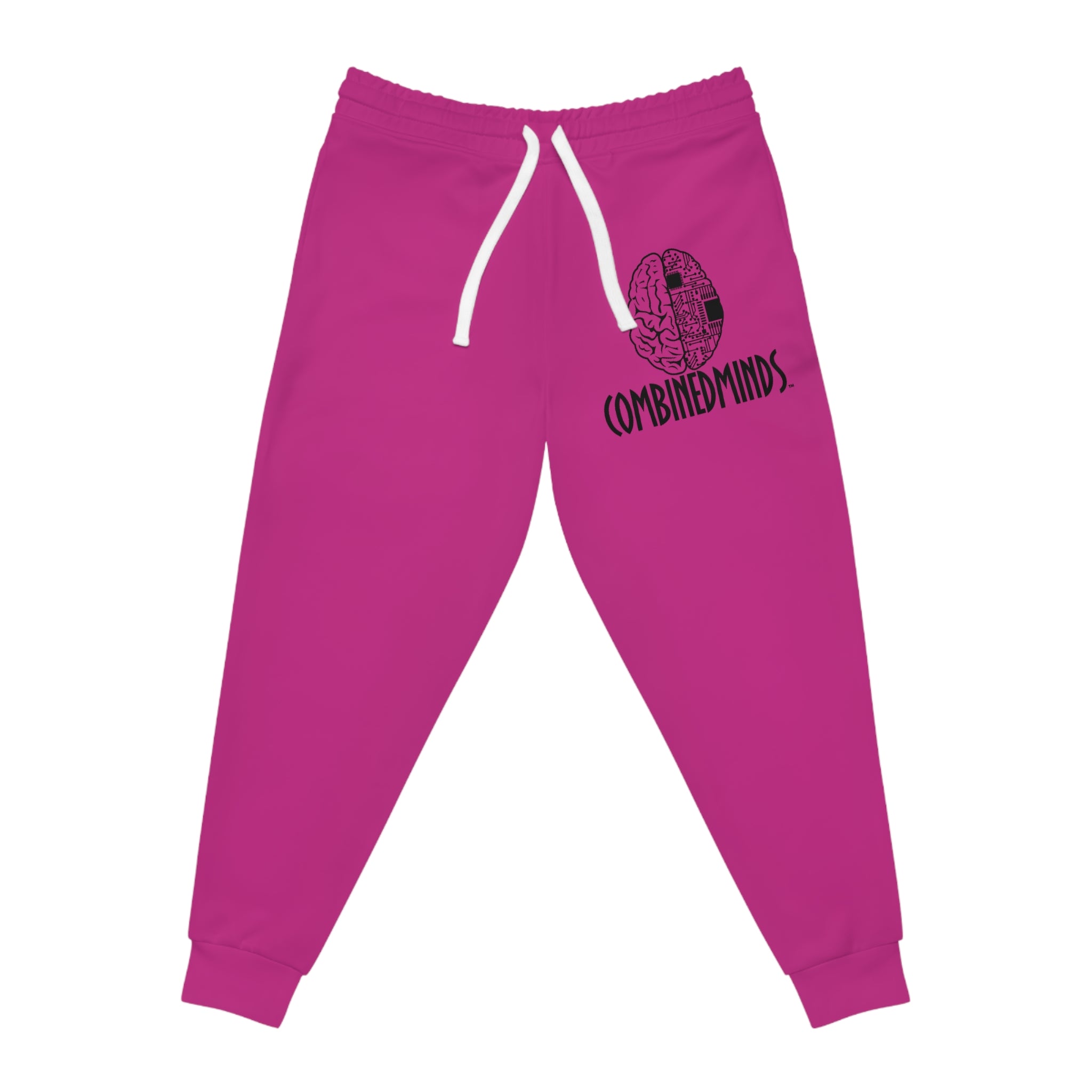 CombinedMinds Athletic Joggers Pink/Black Logo