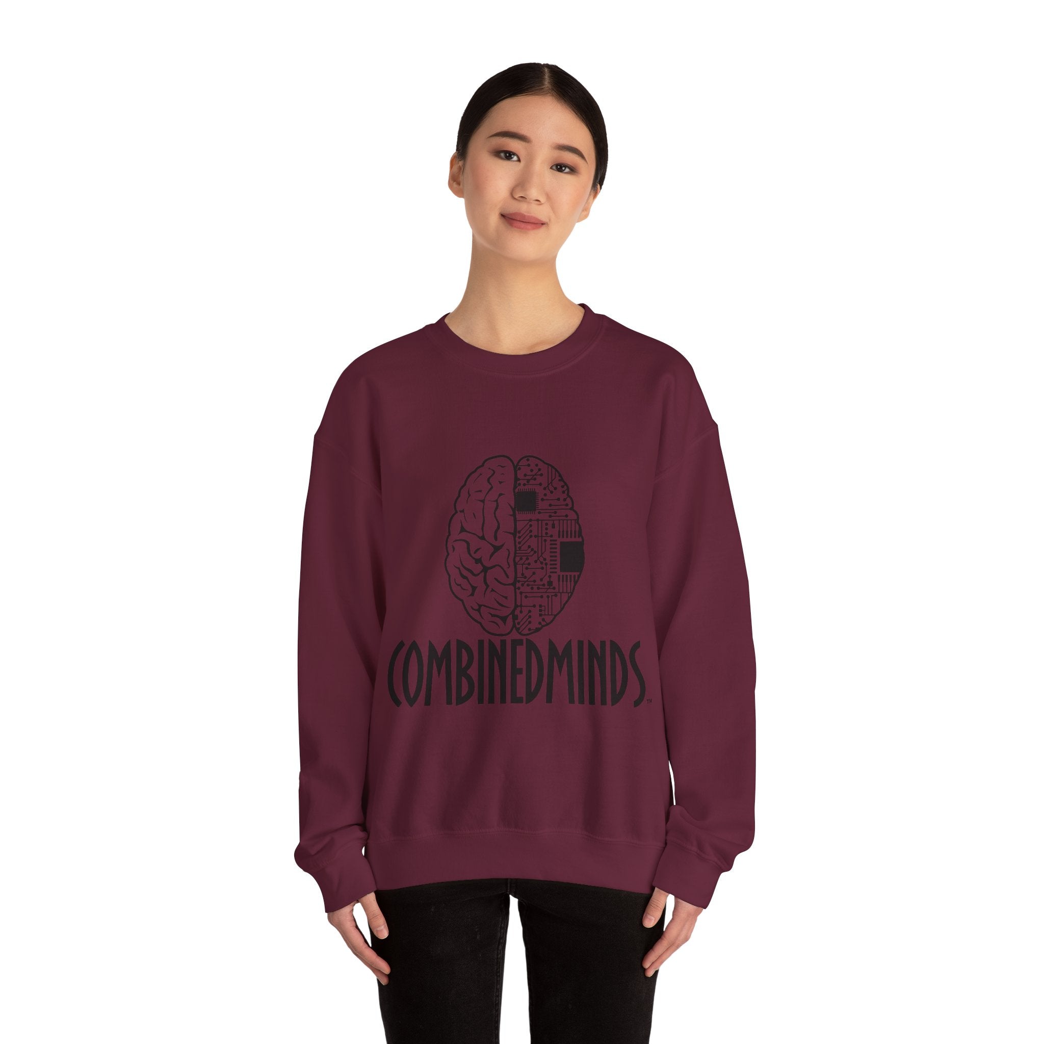 Combinedminds Crewneck Sweatshirt Black Logo