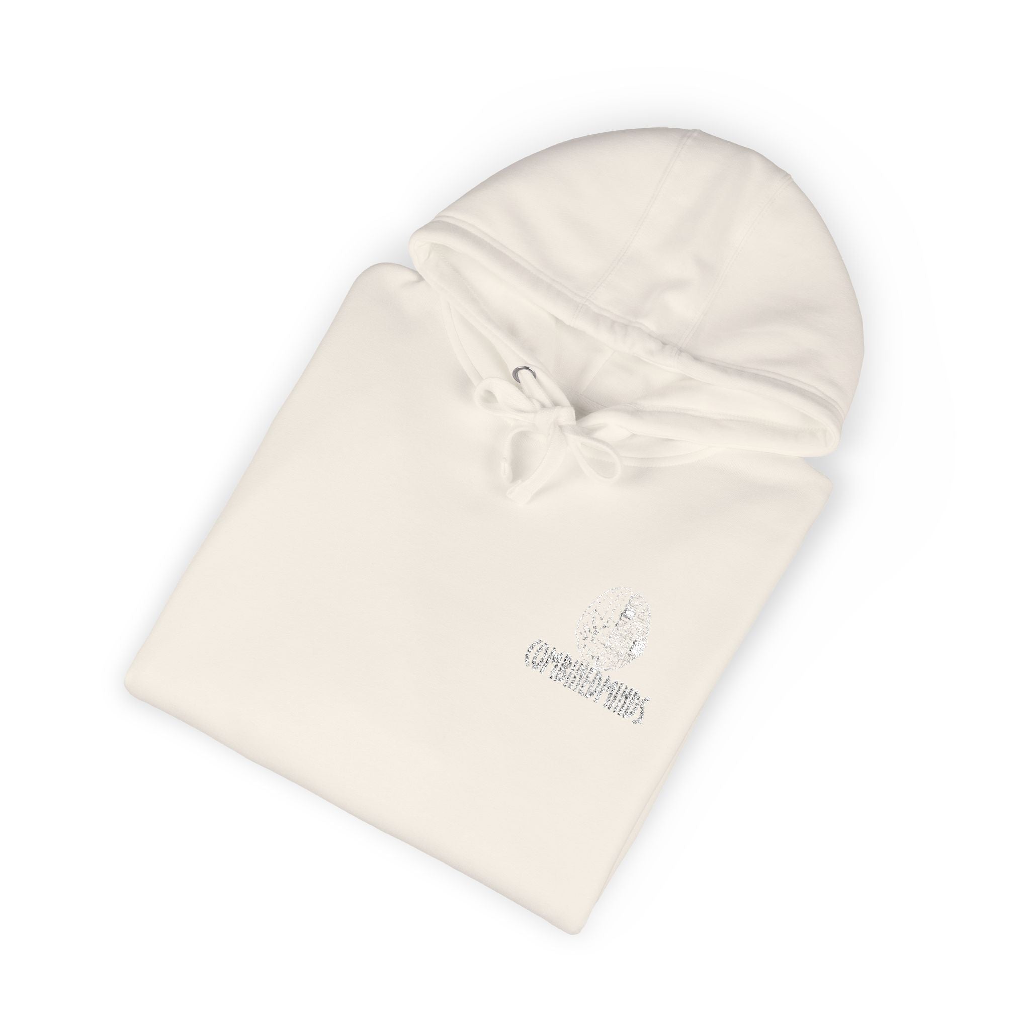 CombinedMinds Unisex Fleece Hoodie - (Embroidery) White Logo
