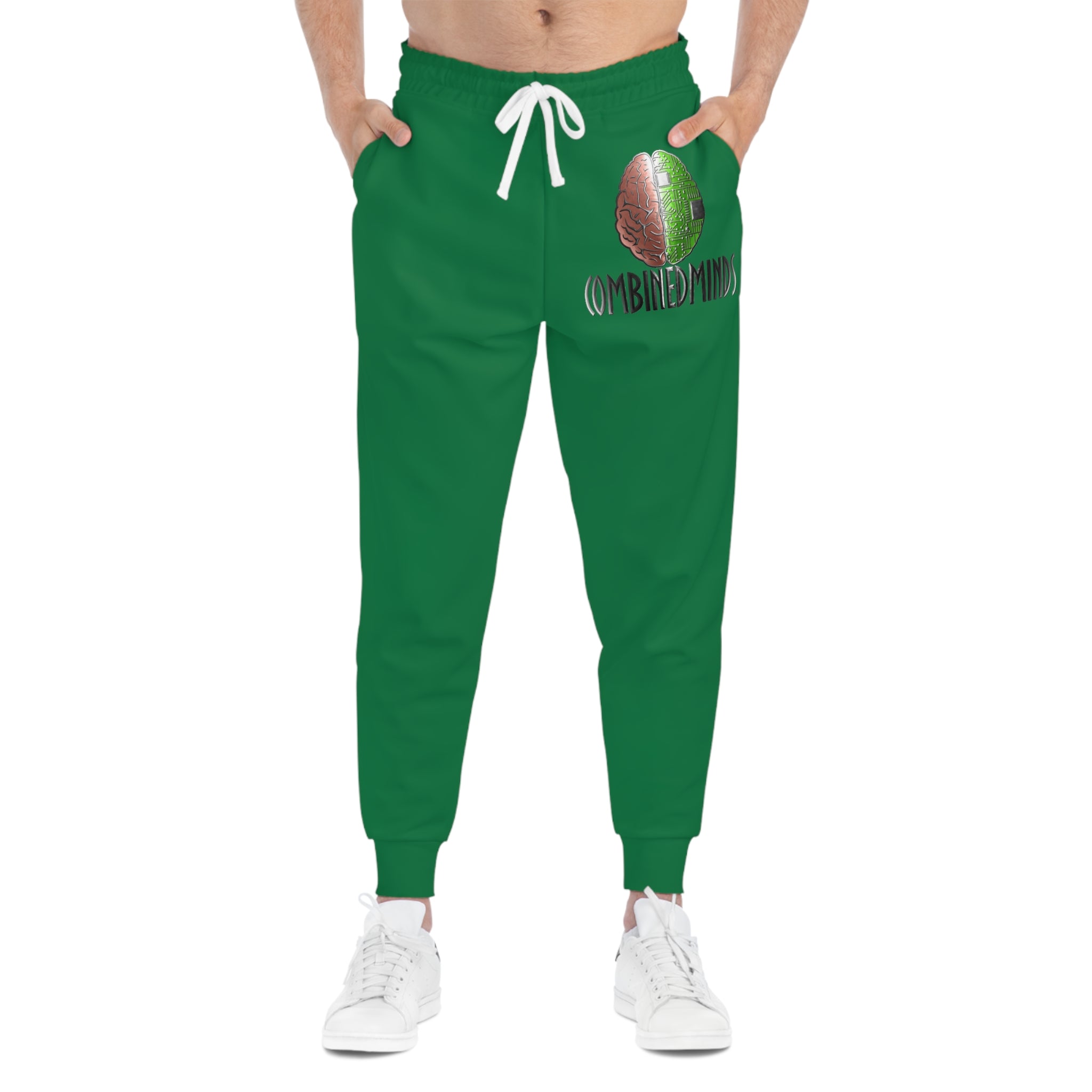 CombinedMinds Athletic Joggers Dark Green/Color Logo