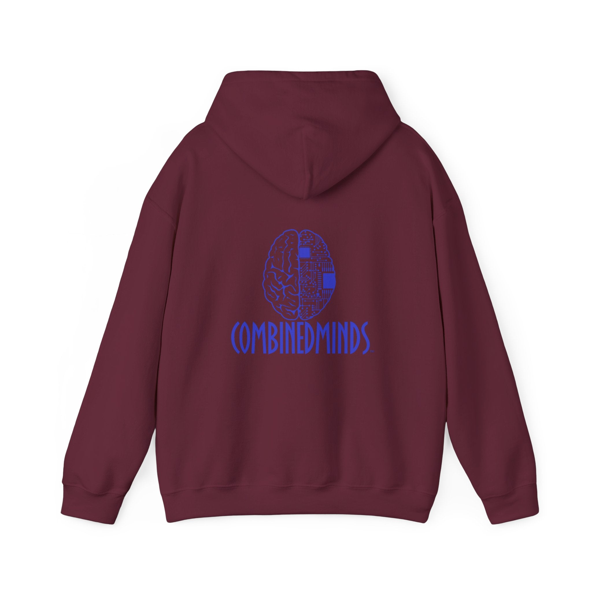 CombinedMinds Unisex Heavy Blend Hooded Sweatshirt-Royal Logo