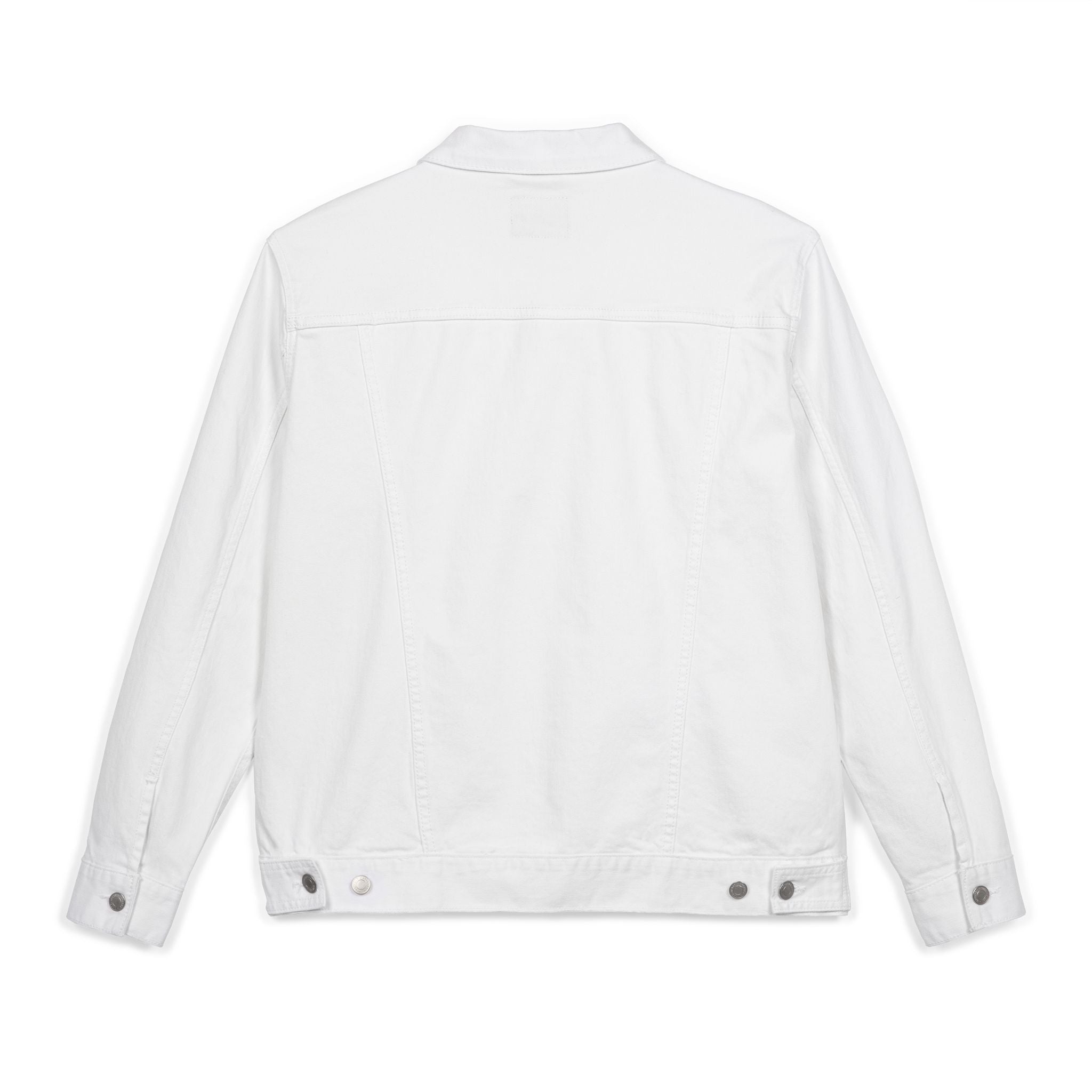 Embroidery CombinedMinds Unisex Denim Jacket with Black Logo, Casual Style, Streetwear