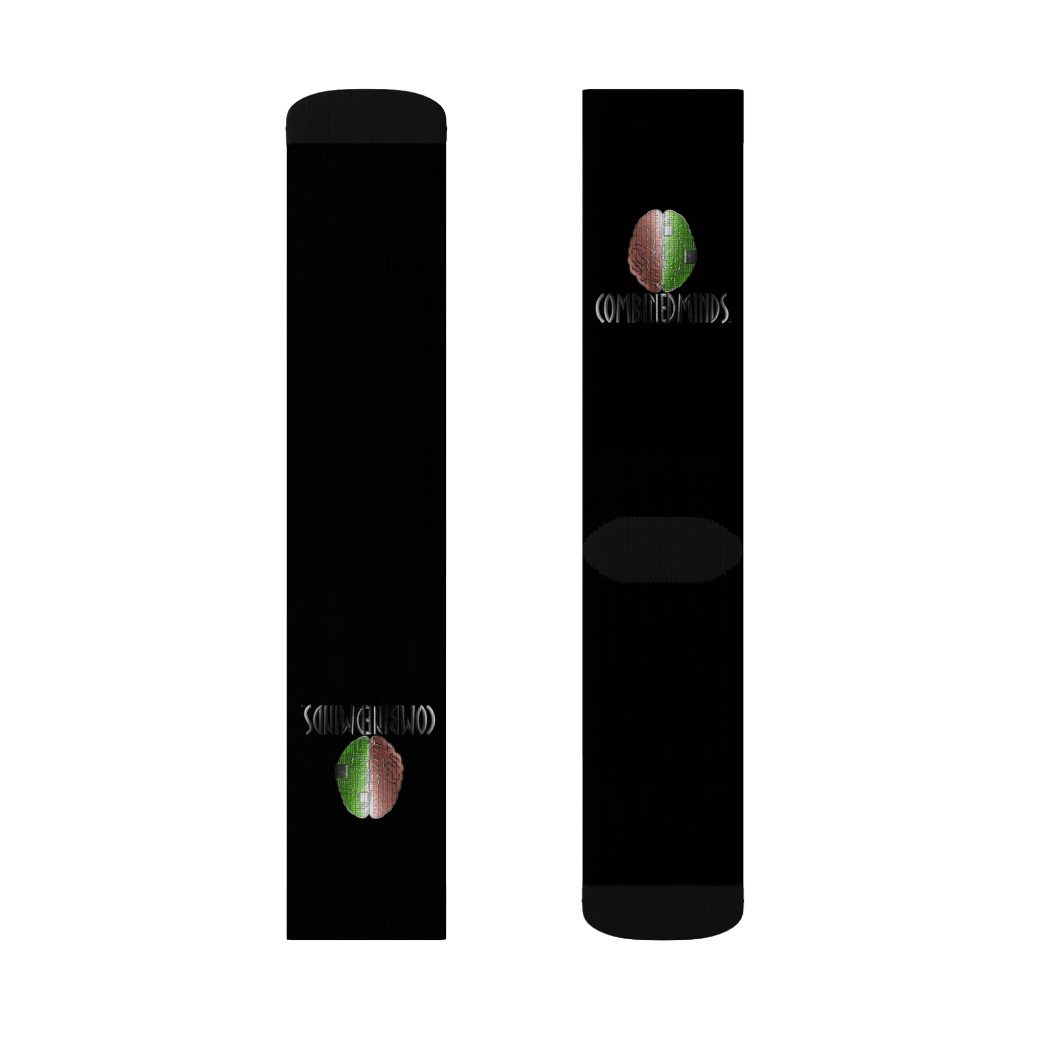 CombinedMinds Sublimation Socks - Black Color Logo