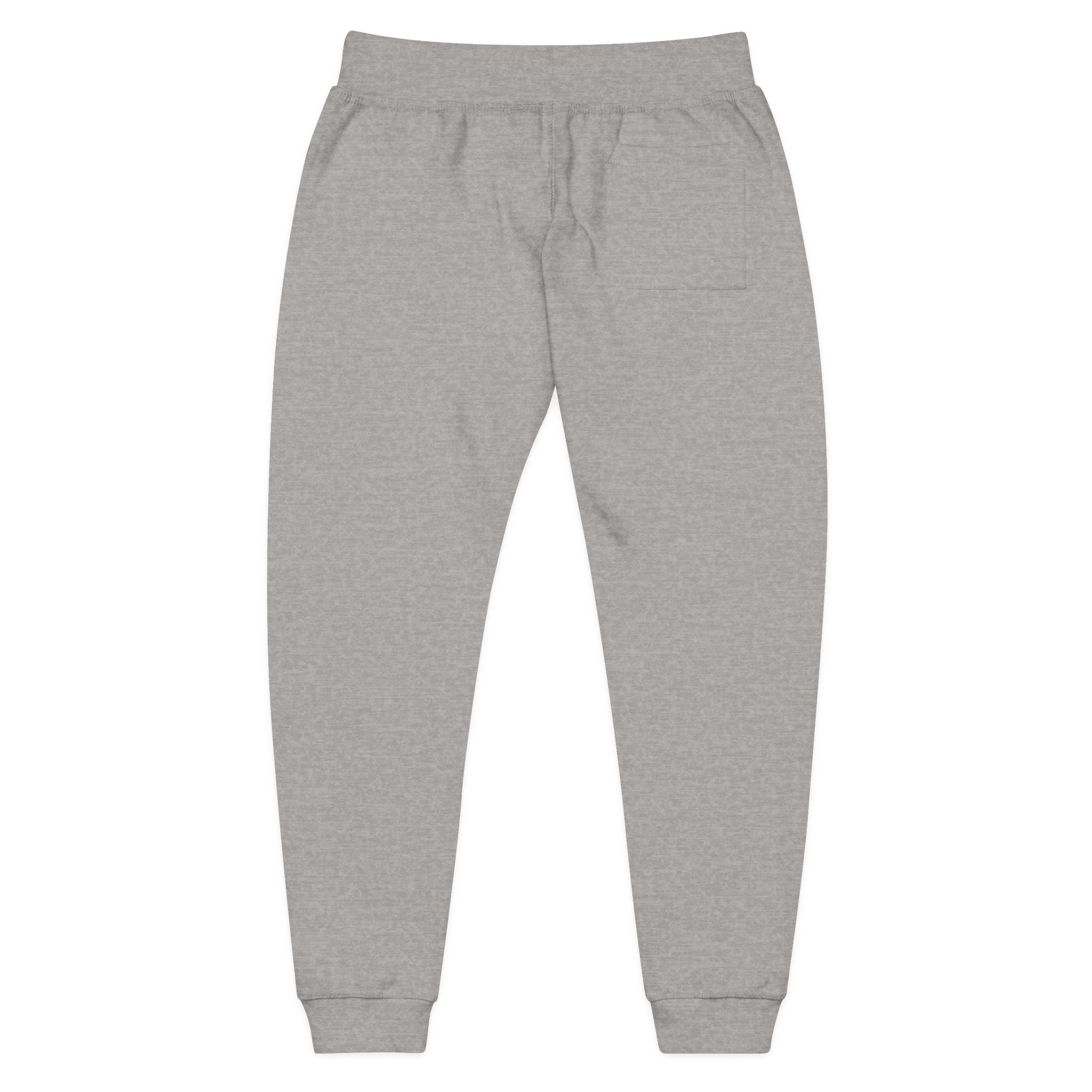 CombinedMinds Unisex Fleece Sweatpants (Embroidery) White Logo