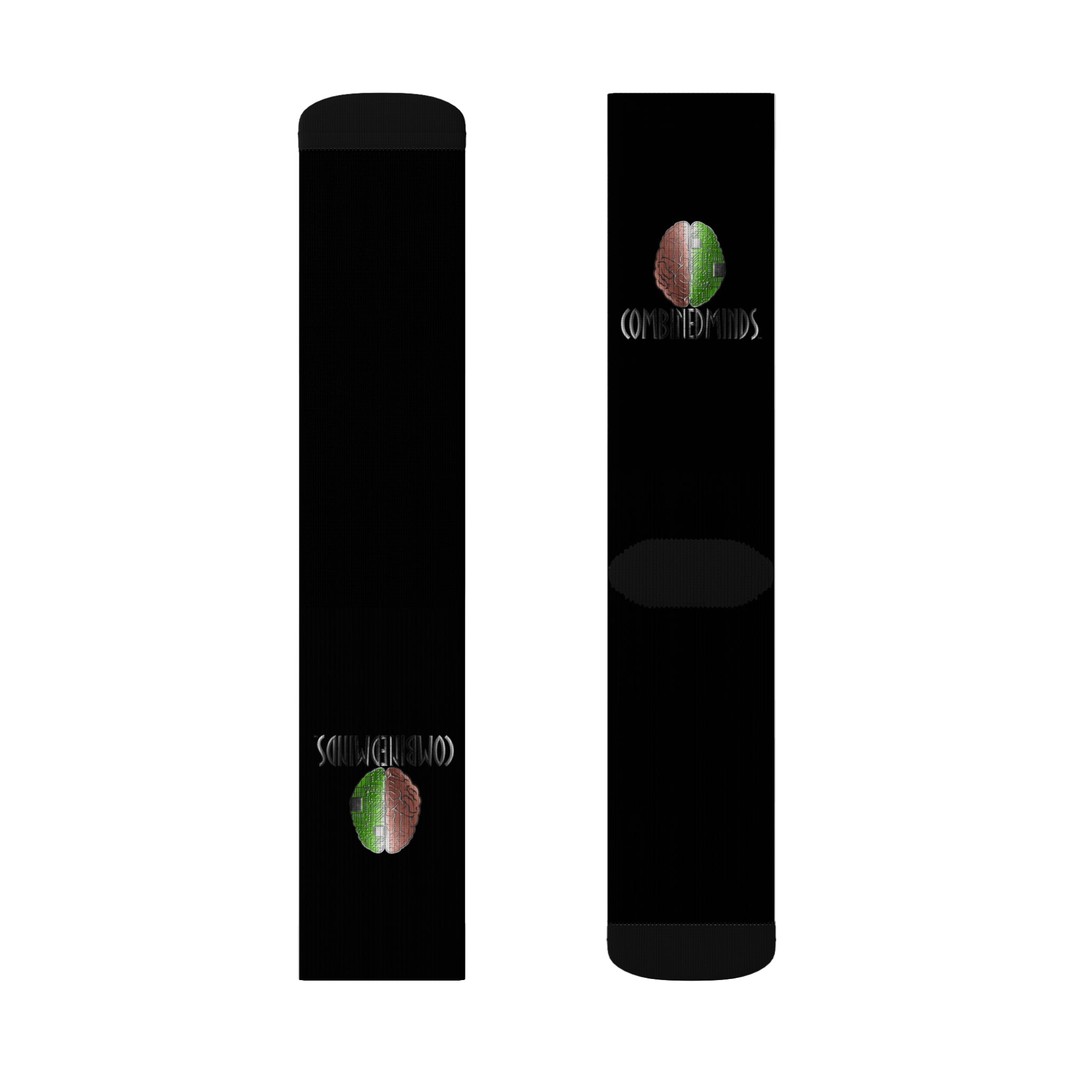CombinedMinds Sublimation Socks - Black Color Logo