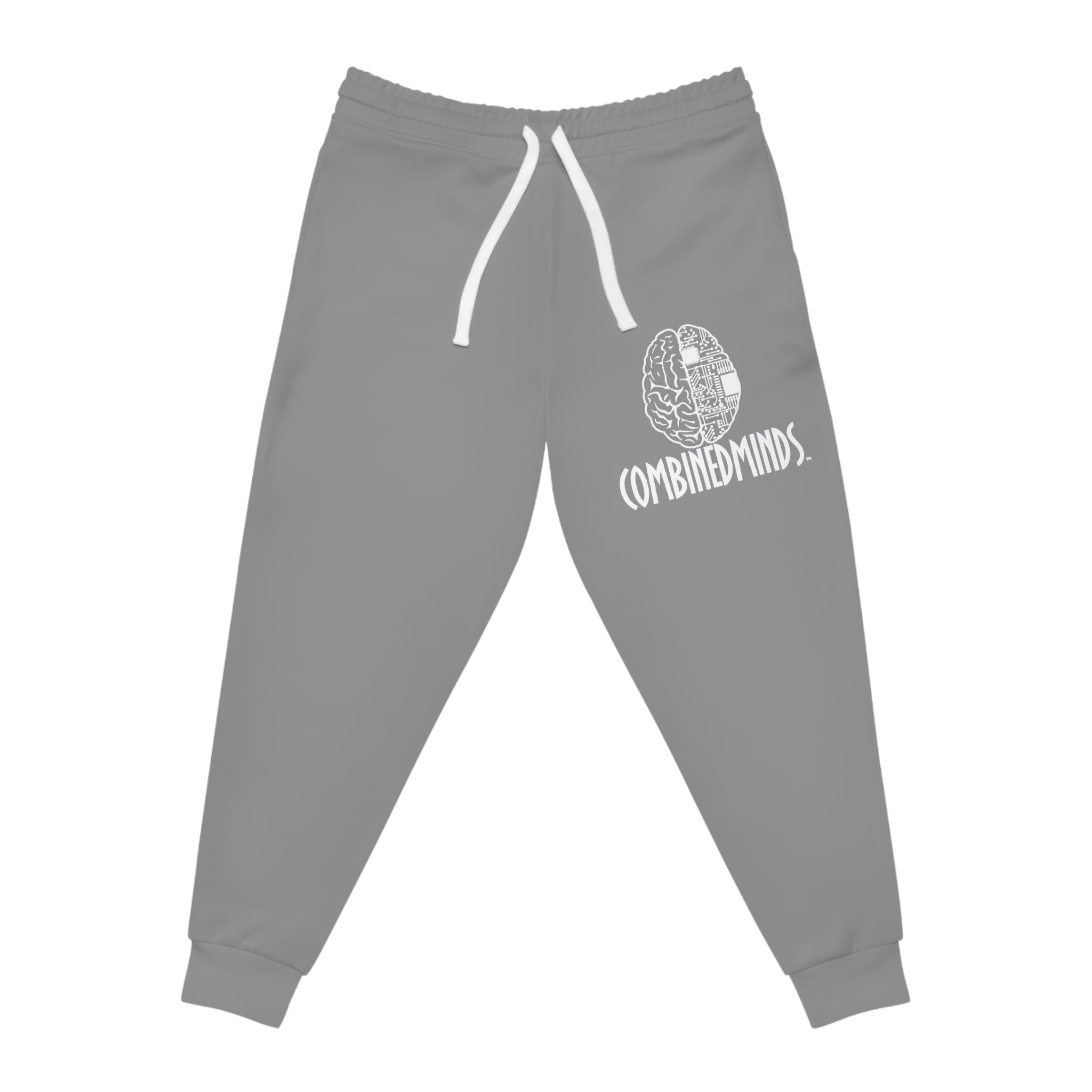 CombinedMinds Athletic Joggers Grey/White Logo