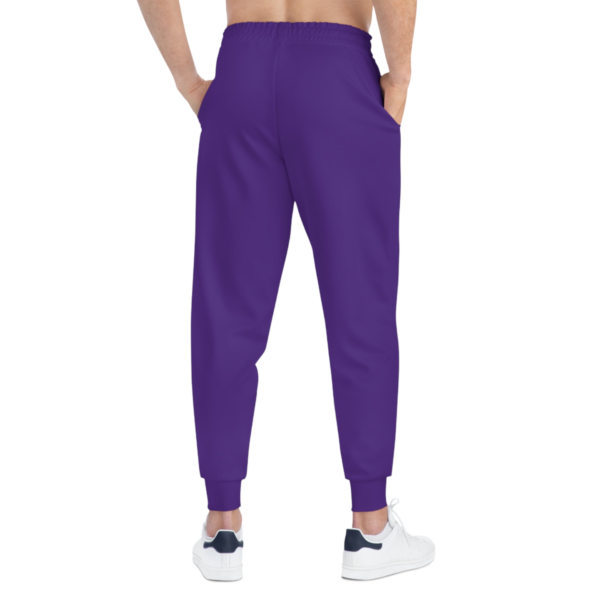 CombinedMinds Athletic Joggers Purple/White Logo