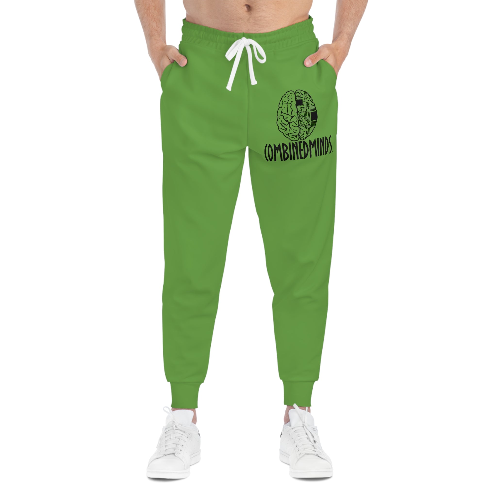 CombinedMinds Athletic Joggers Green/Black Logo