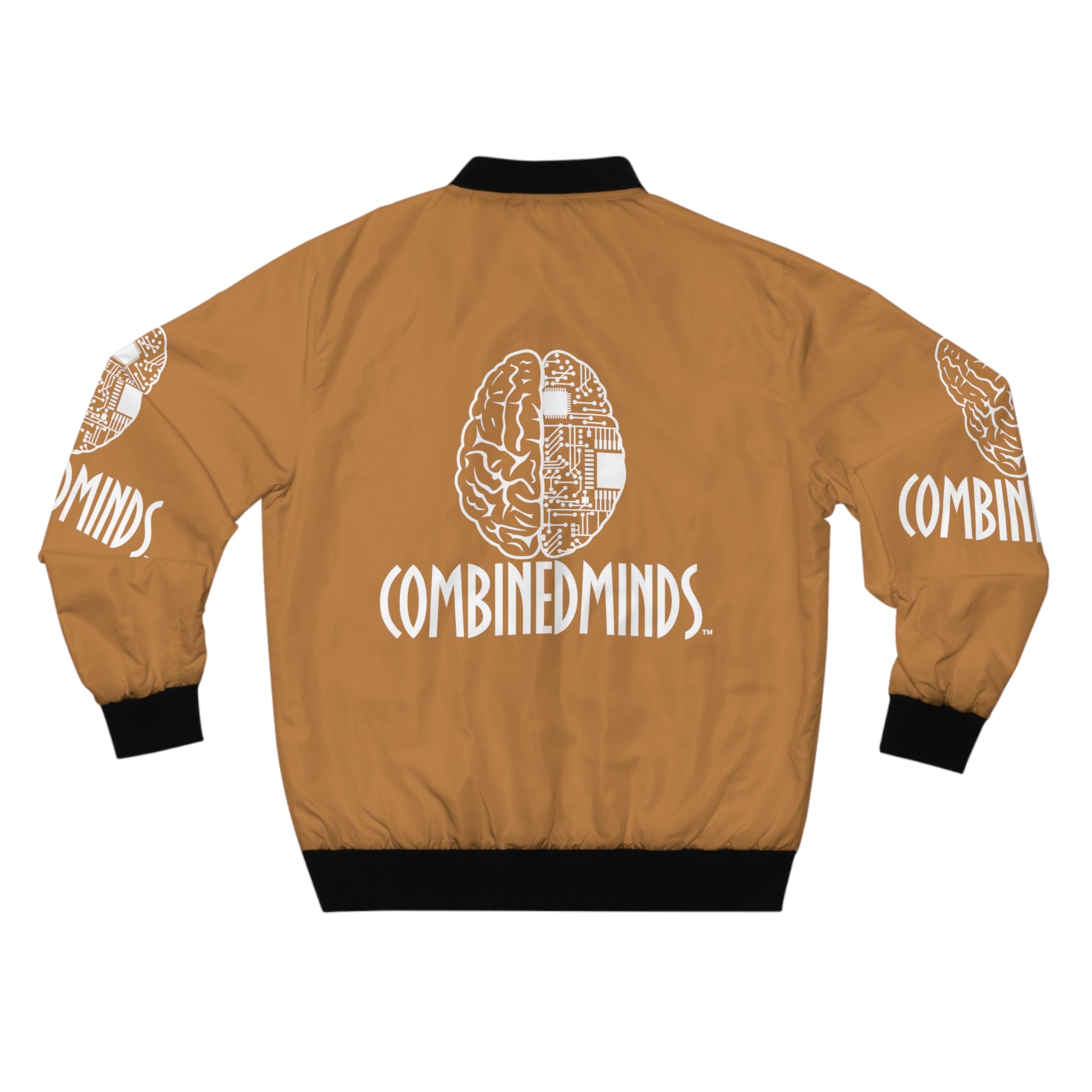 CombinedMinds Bomber Jacket - Cognac/White Logo