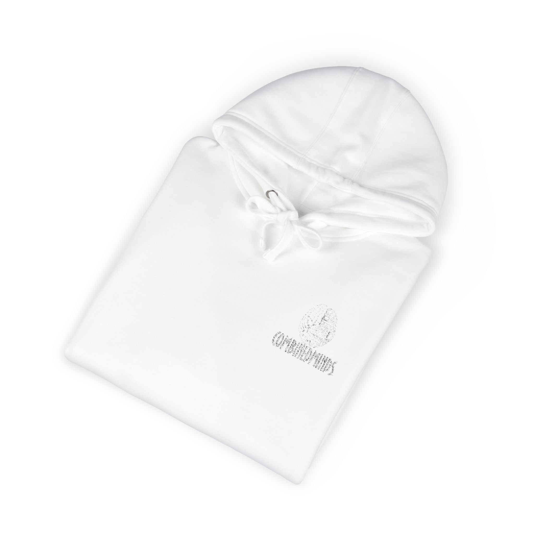 CombinedMinds Unisex Fleece Hoodie - (Embroidery) White Logo