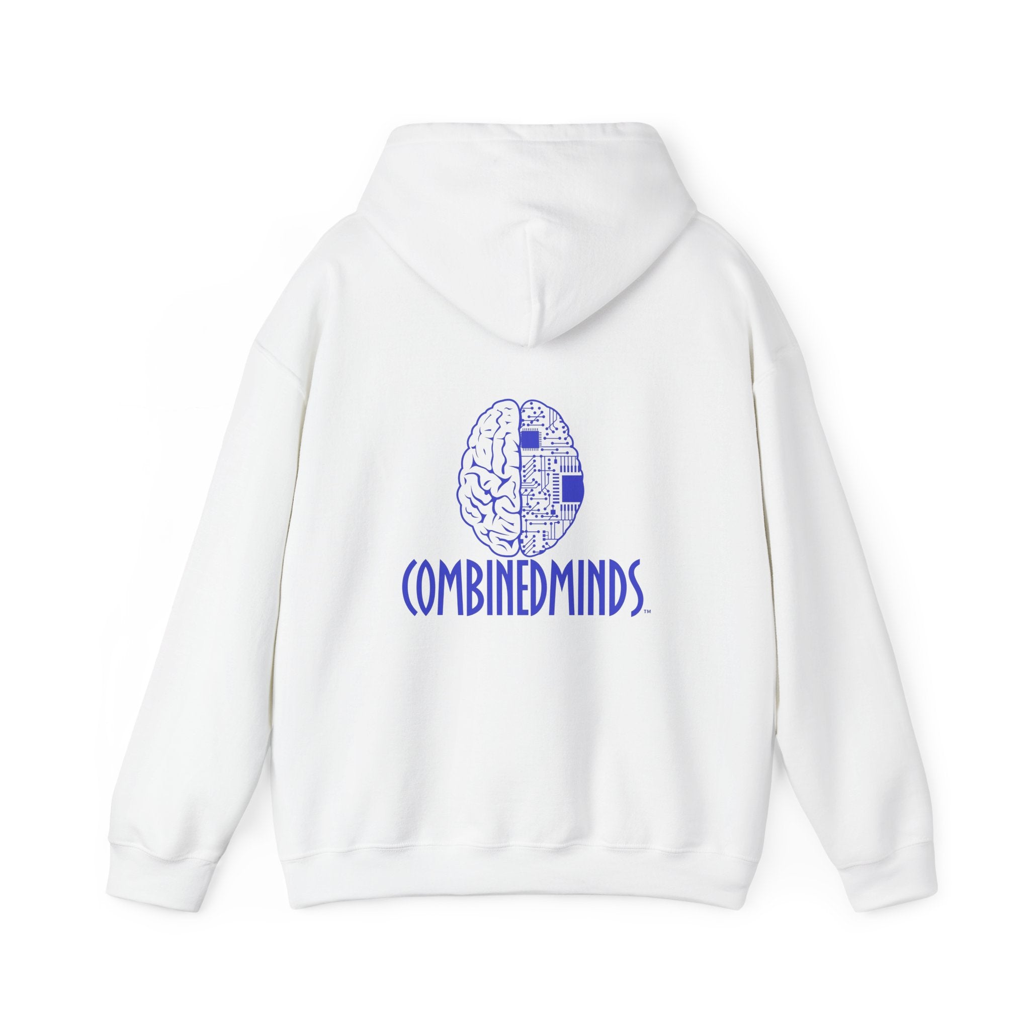 CombinedMinds Unisex Heavy Blend Hooded Sweatshirt-Royal Logo