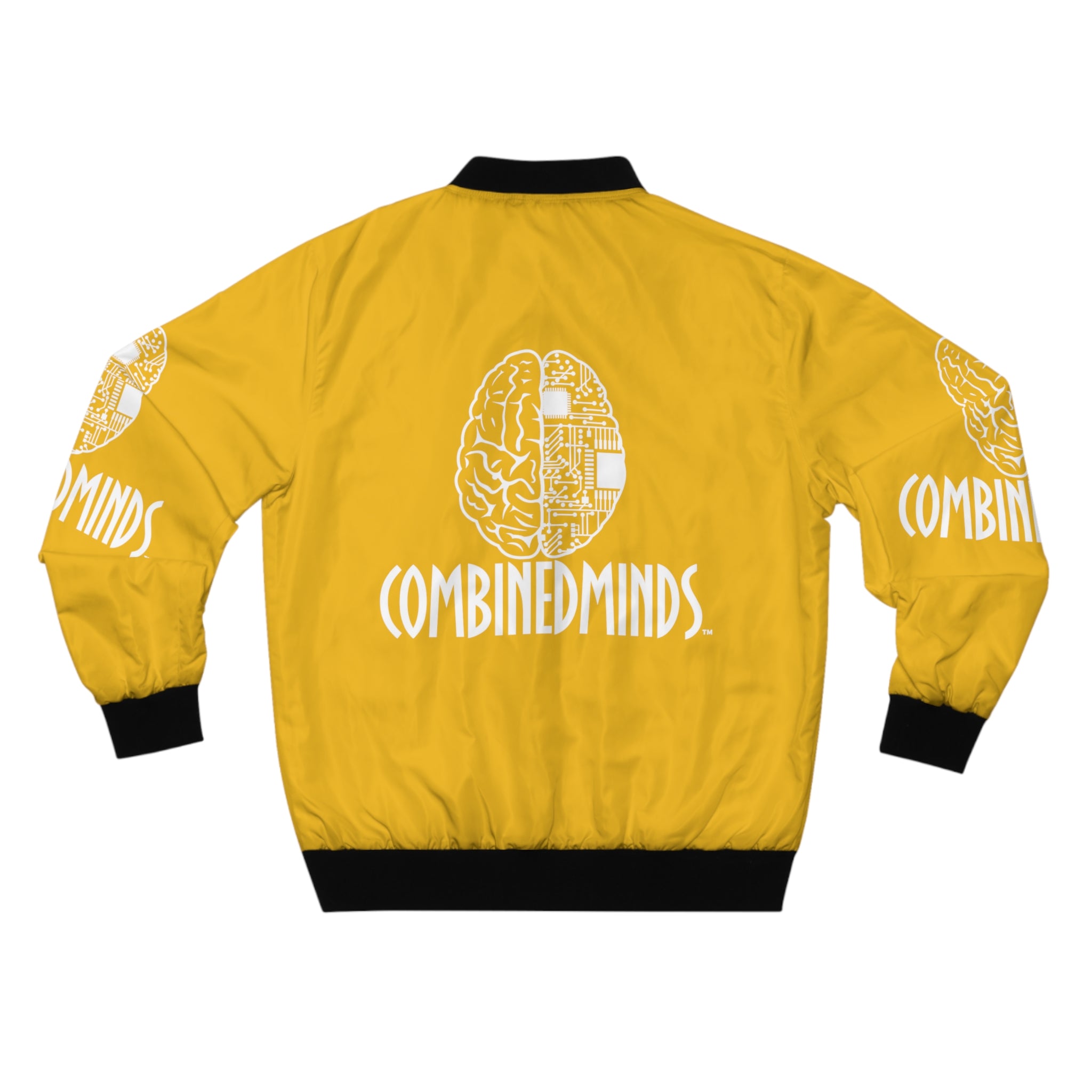 CombinedMinds Bomber Jacket - Yellow/White Logo