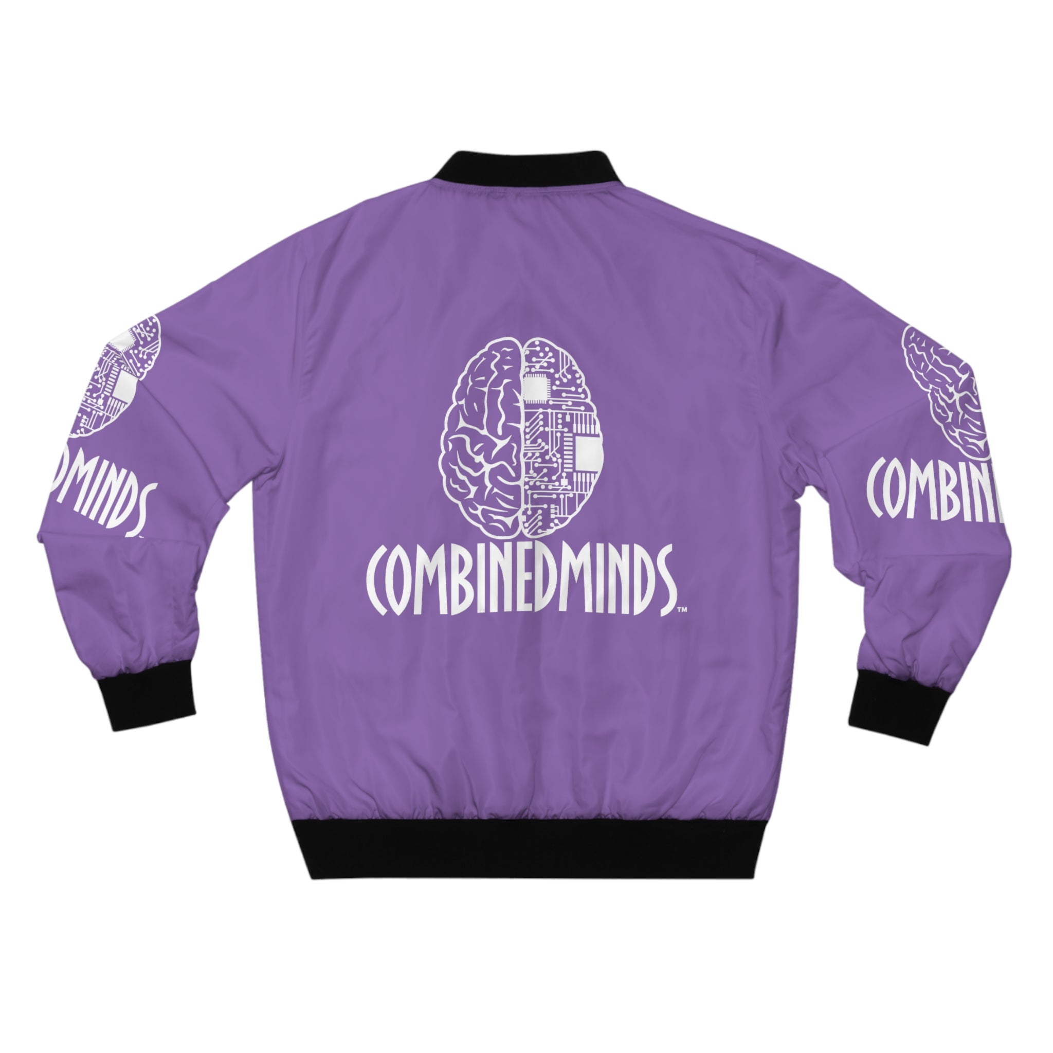 CombinedMinds Bomber Jacket - Light Purple/White Logo