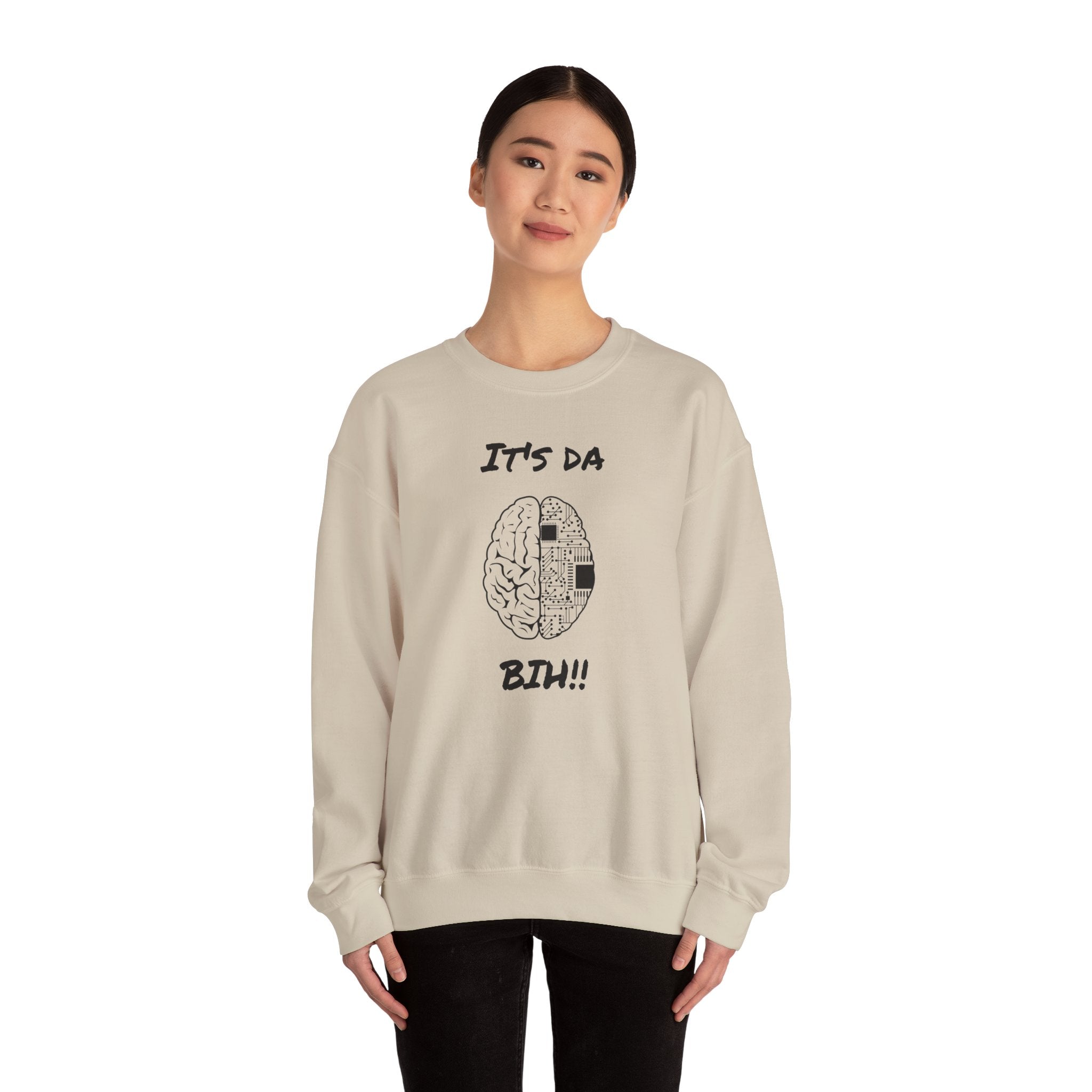 It's Da Brain Unisex Sweatshirt - Black