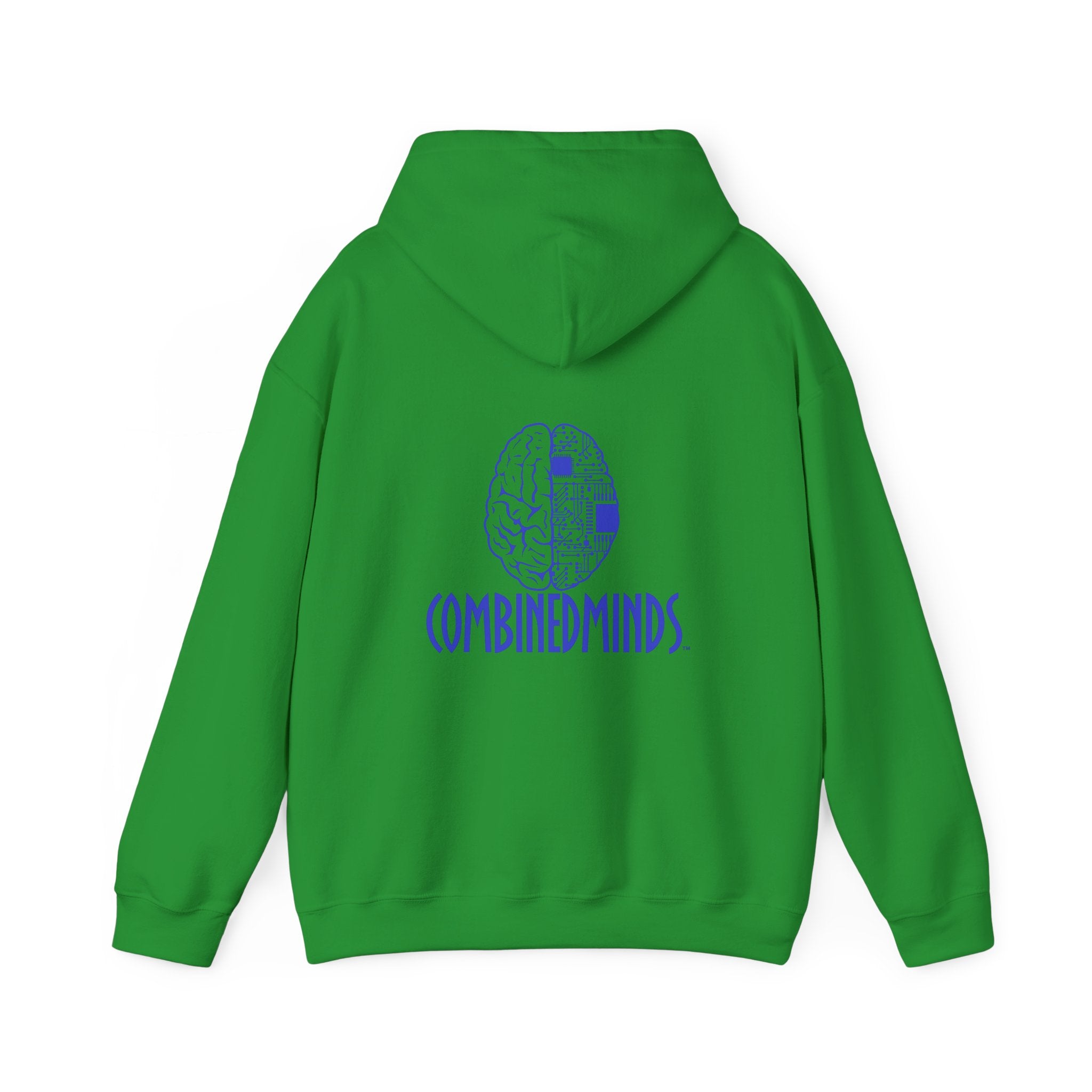 CombinedMinds Unisex Heavy Blend Hooded Sweatshirt-Royal Logo