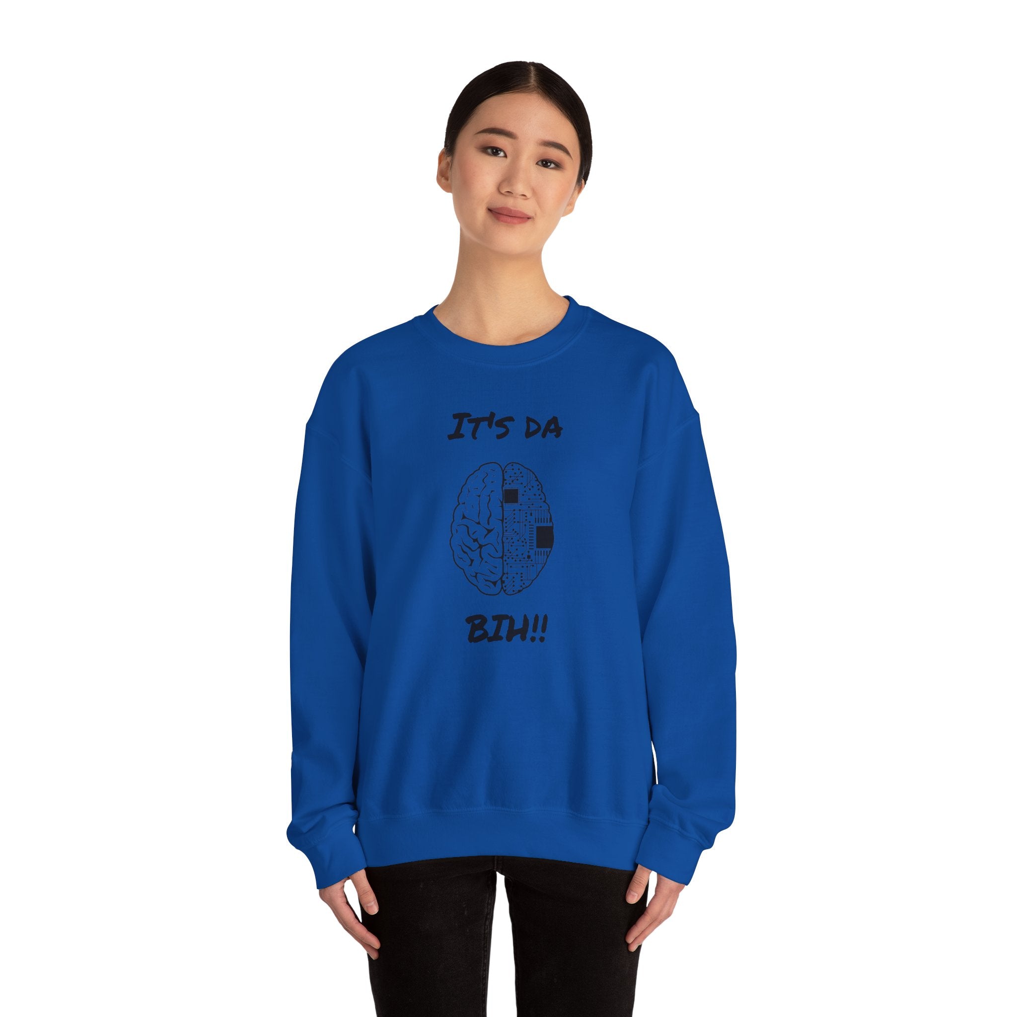 It's Da Brain Unisex Sweatshirt - Black