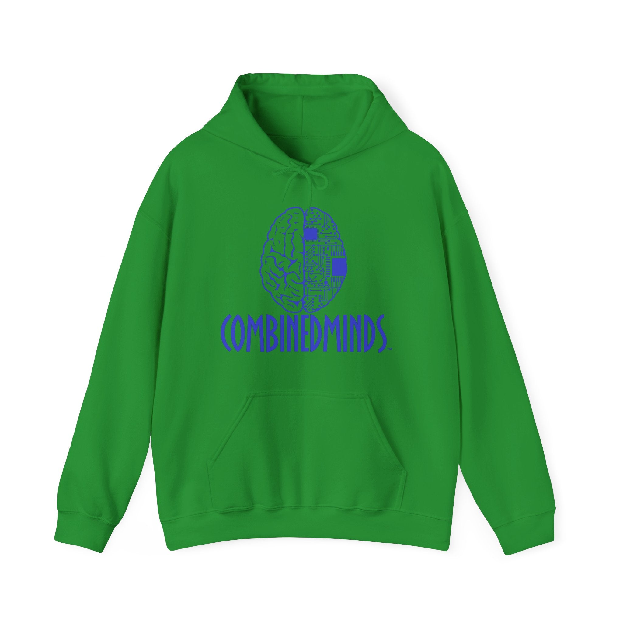 CombinedMinds Unisex Heavy Blend Hooded Sweatshirt-Royal Logo