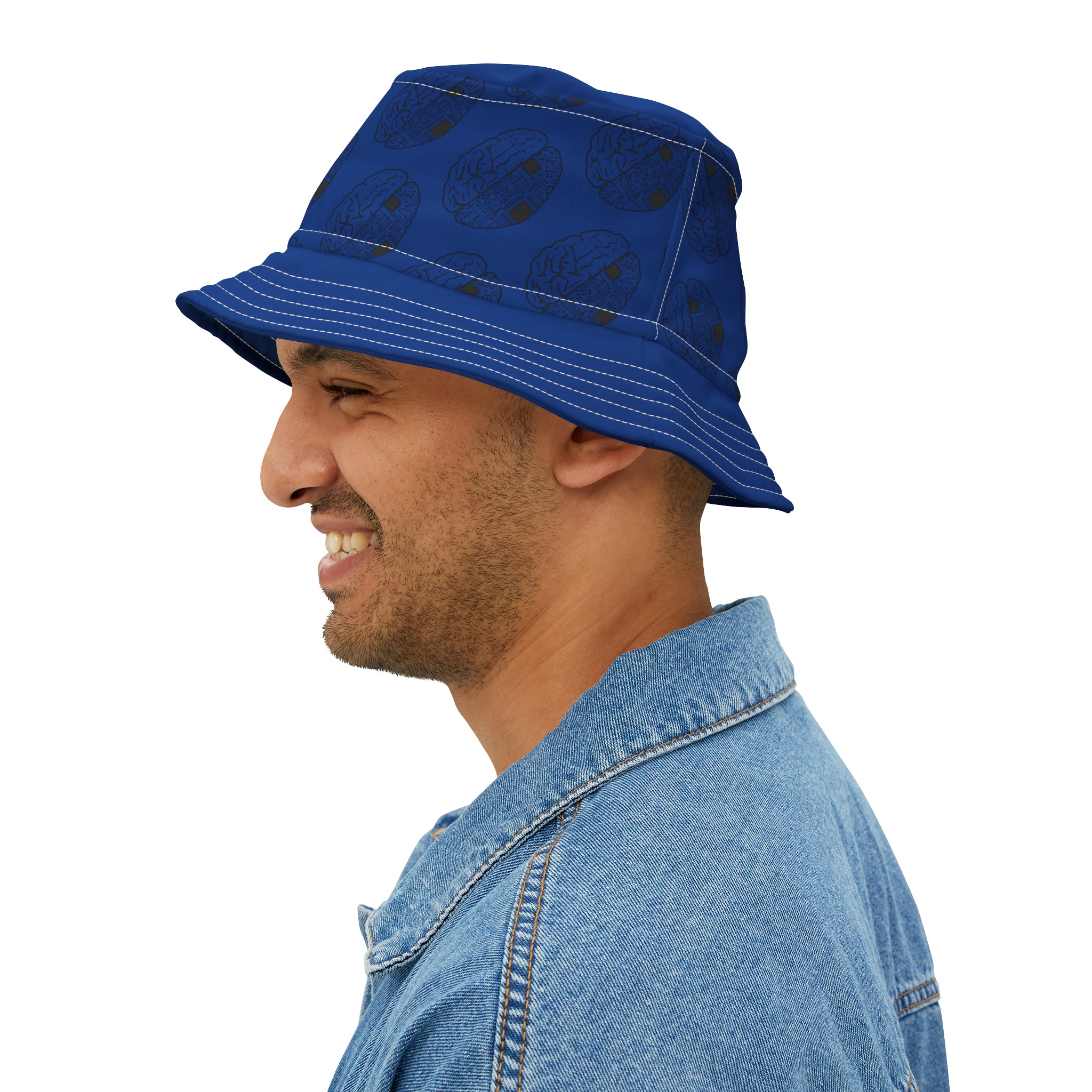 CombinedMinds Bucket Hat - Blue/Black Logo